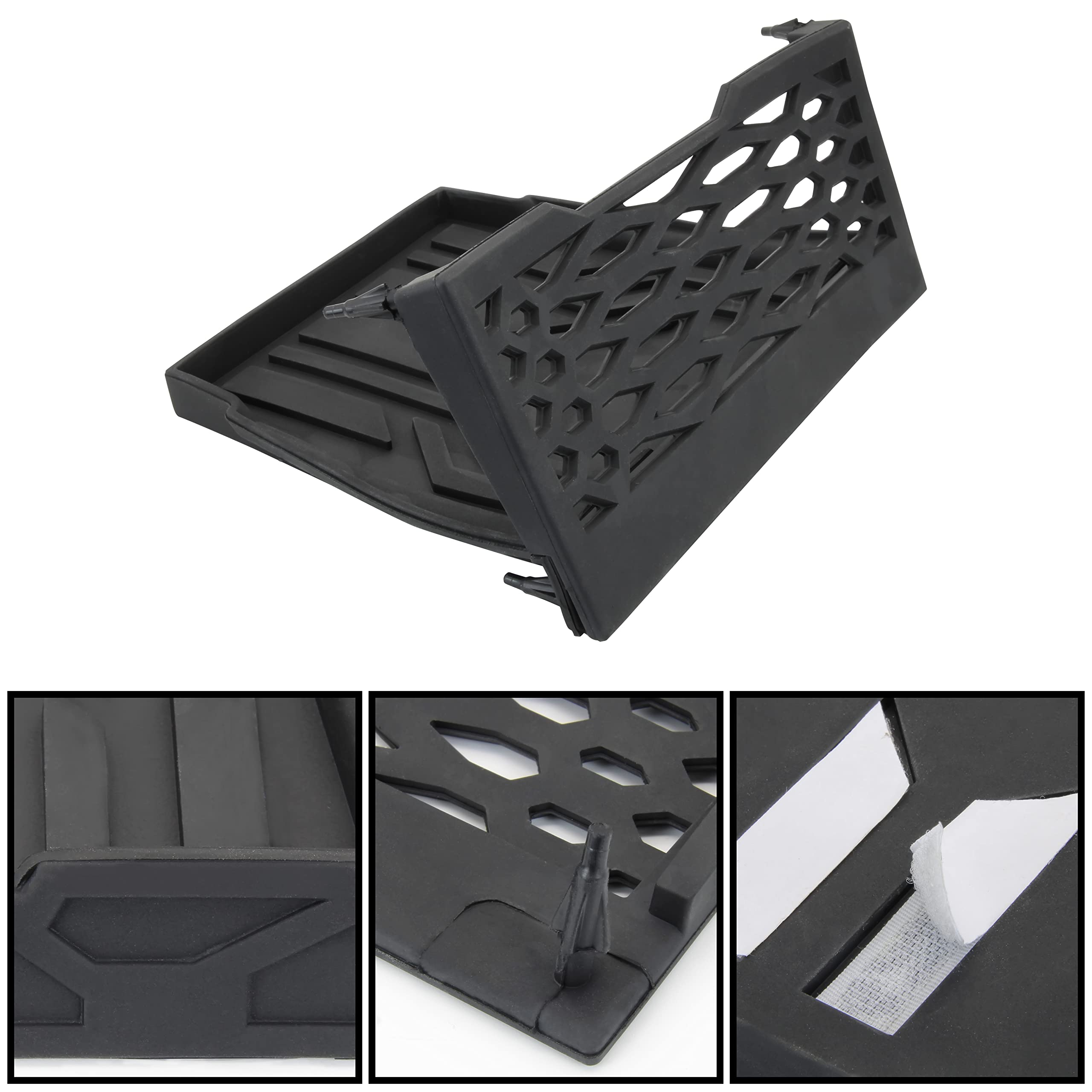 Sautvs Dashboard Dash Net With Anti-Slip Tray For Kawasaki Teryx, Under Dash Tray Anti-Slip Net For Kawasaki Teryx Krx 1000 2020