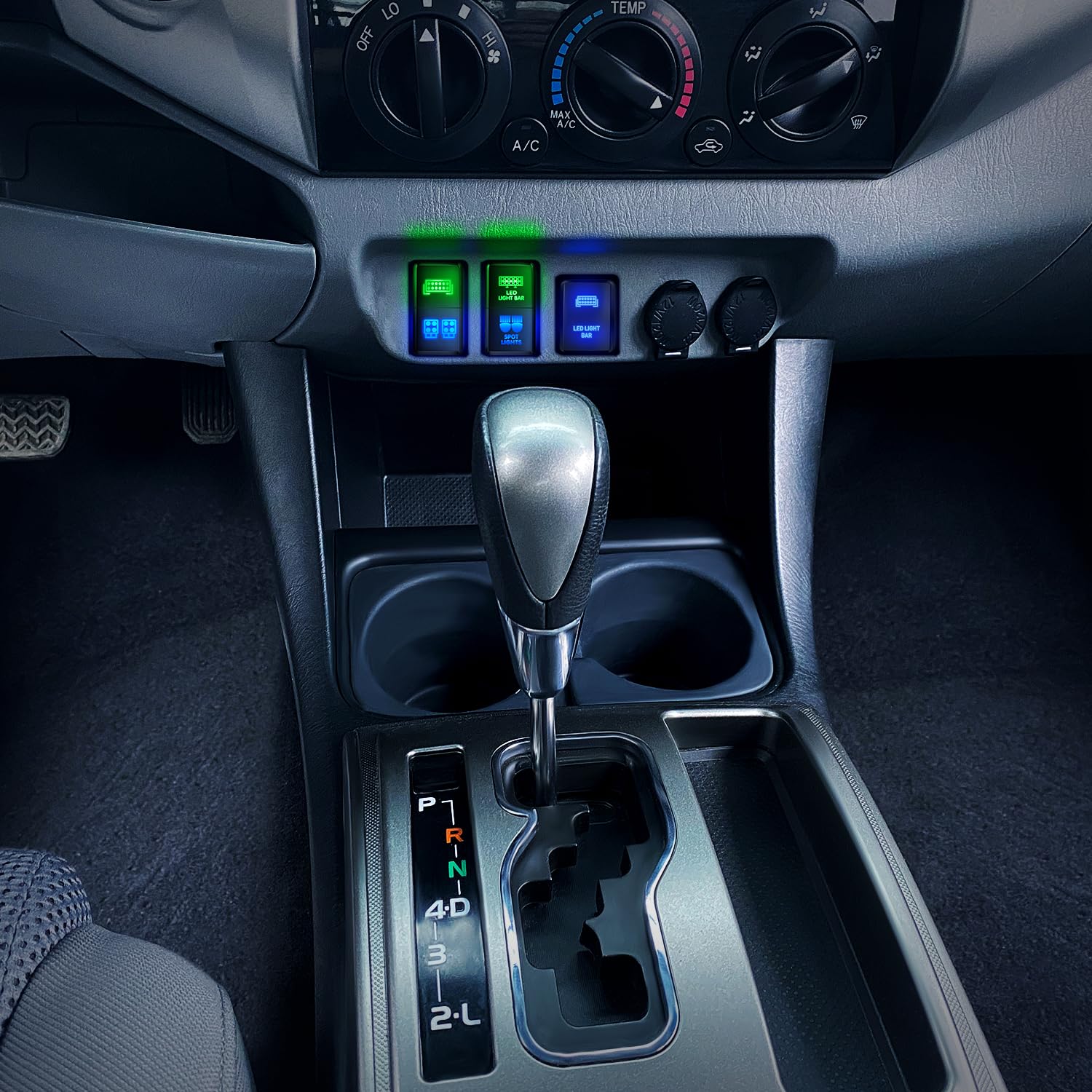 Nilight Led Light Bar & Led Work Lights Dual Push Button Switch 12V On Off Switches With Connector Wire Kit 1.54'' X 0.83'' Repl