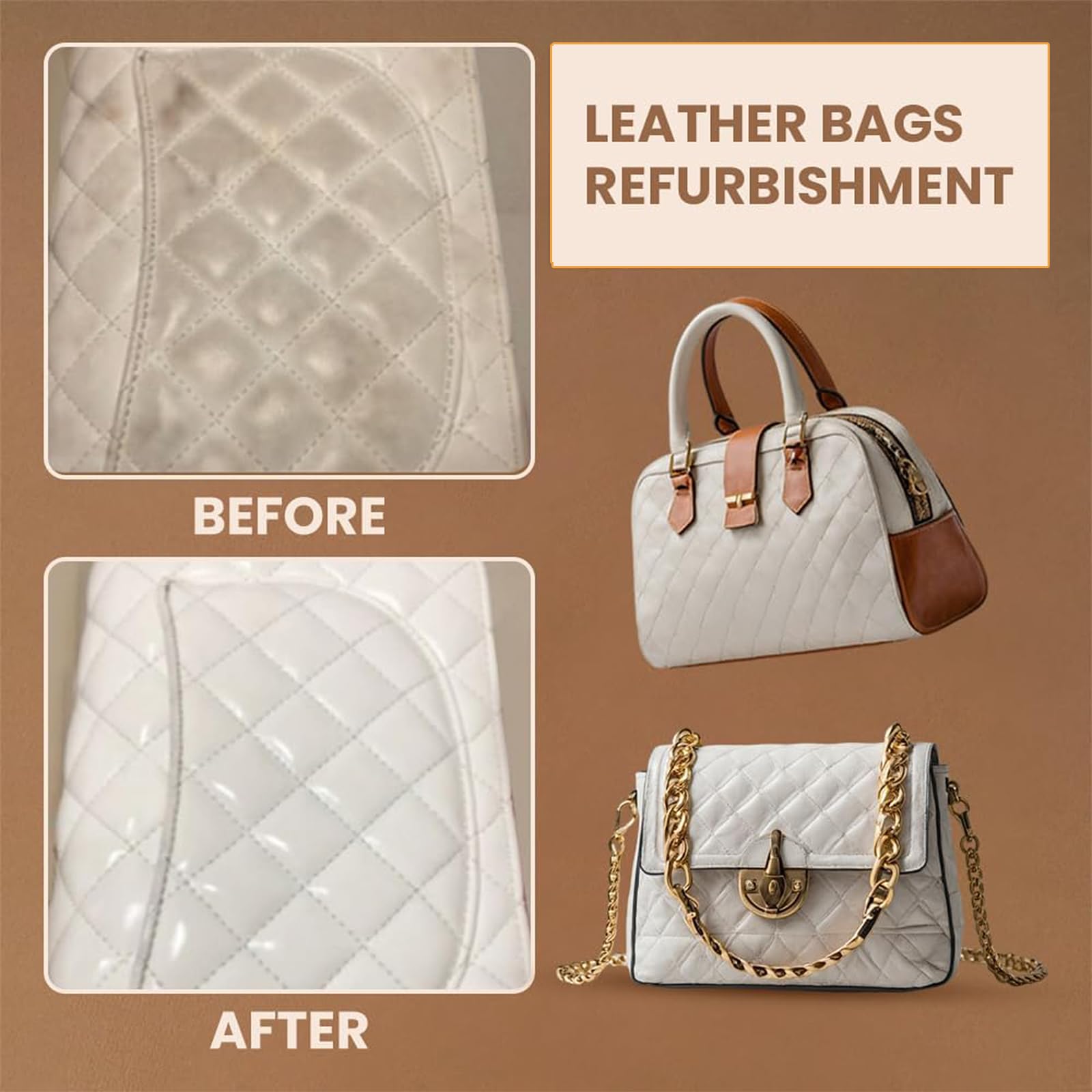 SIXCLA 2Pcs Cleaning and Care Cream & Cleaning Paste for Leather Care, Automotive Interior Leather Cleaning Cream, Leather Repai