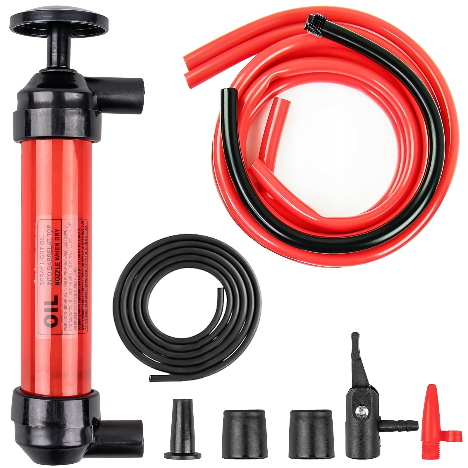 Siasky Siphon Pump Fluid Transfer Pump(2nd Generation), Fuel Transfer Hand Pump Kit for Gas, Oil, Water and Liquids, Efficient a