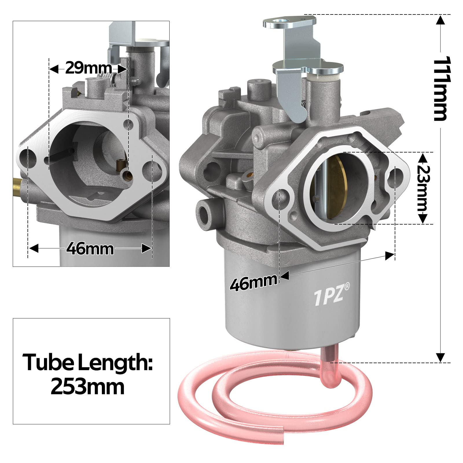 1Pz De1-F04 Carburetor Carb Replacement For Kawasaki Fe290 1992-2018 Club Car Ds And Precedent Turf Carryall 1998-Up Fe290 Engine Golf Cart 101905601 1016478 1016438 1016440 1016439 1016430 1016441