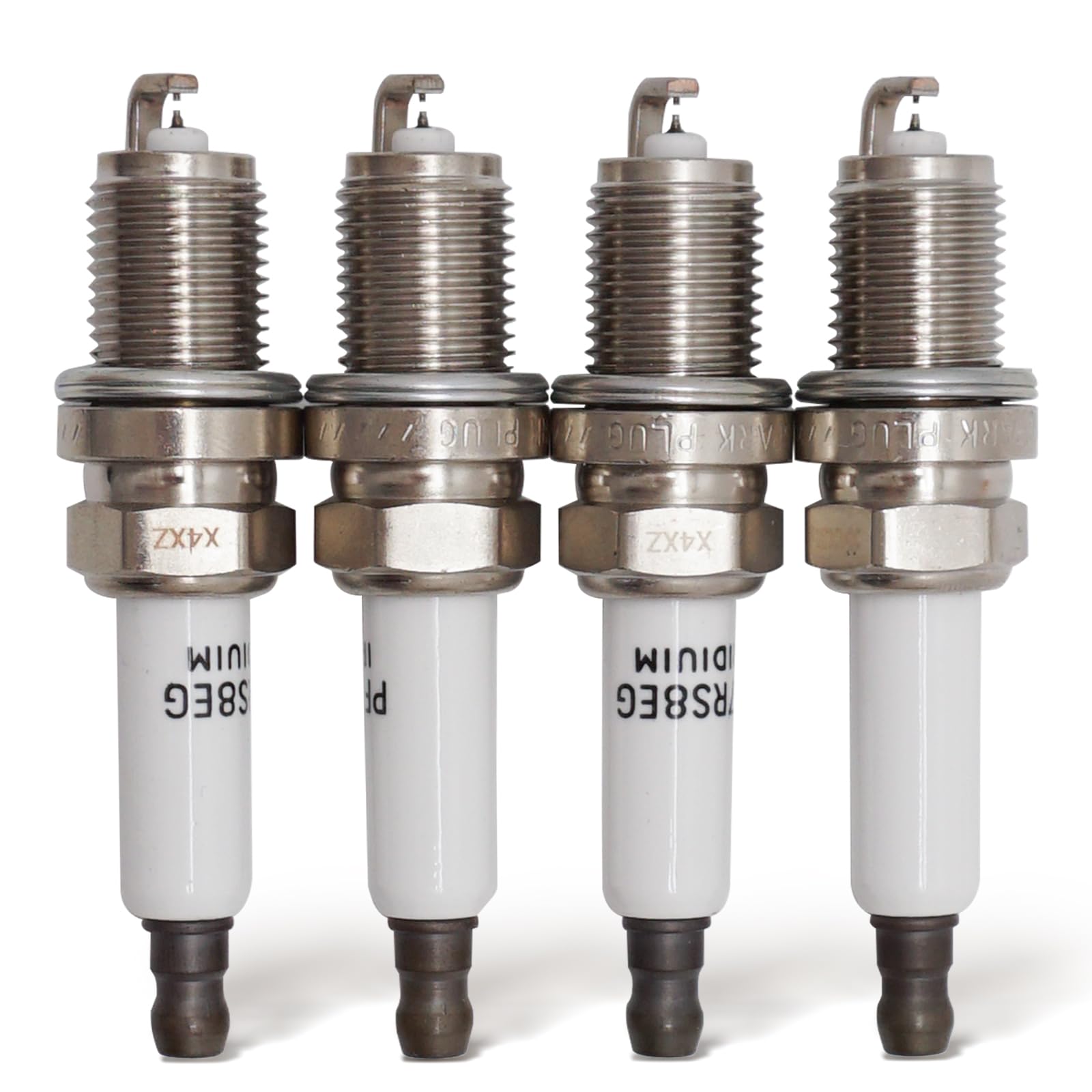Double Iridium Spark Plug Compatible With Audi A3 A4 A5 A6 Q3 Q5 R8 Rs5 Tt Volkswagen Cc Jetta Golf Passat Tiguan Chevy Cruze Sonic Trax Volt 1675 Pfr7S8Eg (Pack Of 4)