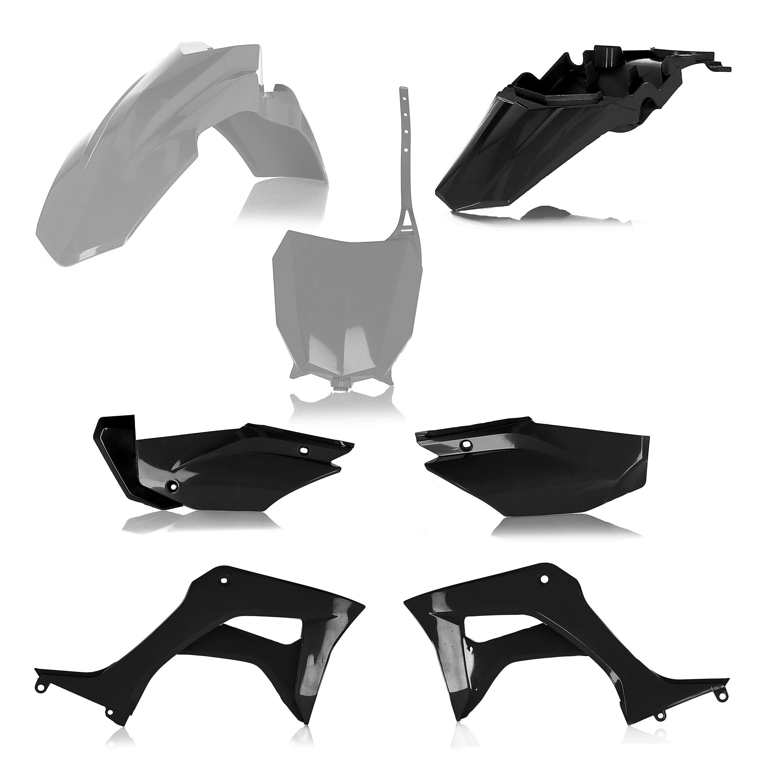 Acerbis Full Plastic Kit (Grey/Black) For 19-22 Honda Crf110F