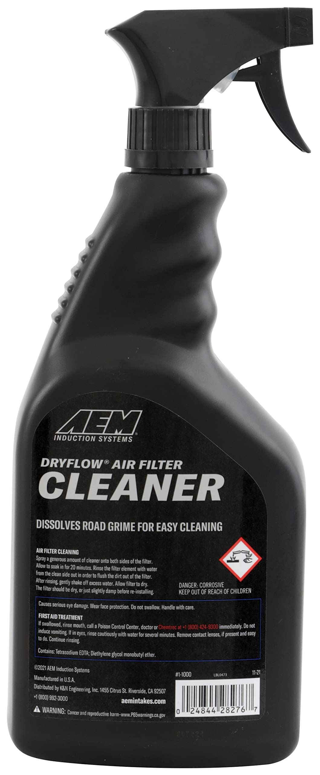 Aem 1-1000 Air Filter Cleaner With Trigger Sprayer - 32 Oz.