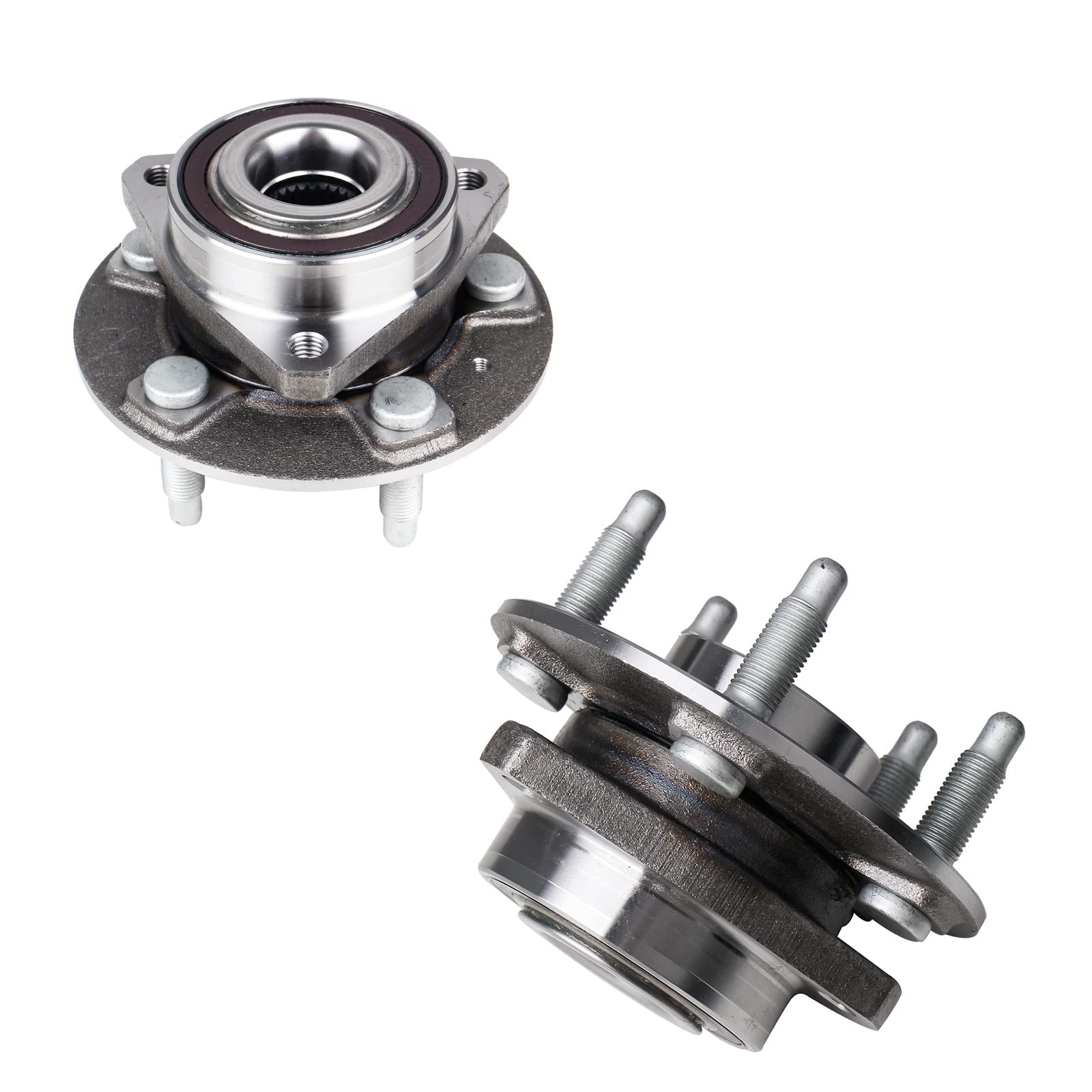 Kusatec 513288 Front/Rear Wheel Bearing And Hub Assembly 2Pcs Compatible With For Chevy Impala Malibu Equinox, Gmc Terrain 2010-