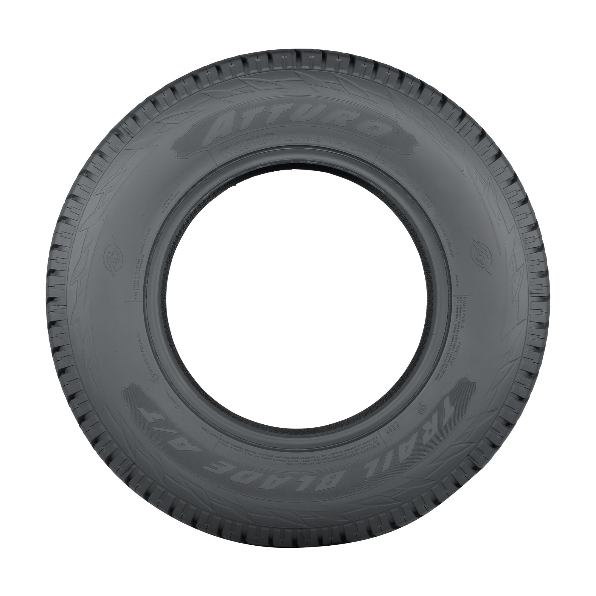 Atturo Trail Blade A/T Truck/SUV All-Terrain Off-Road Radial Tire-275/55R20 275/55/20 275/55-20 117T Load Range XL 4-Ply BSW Bla