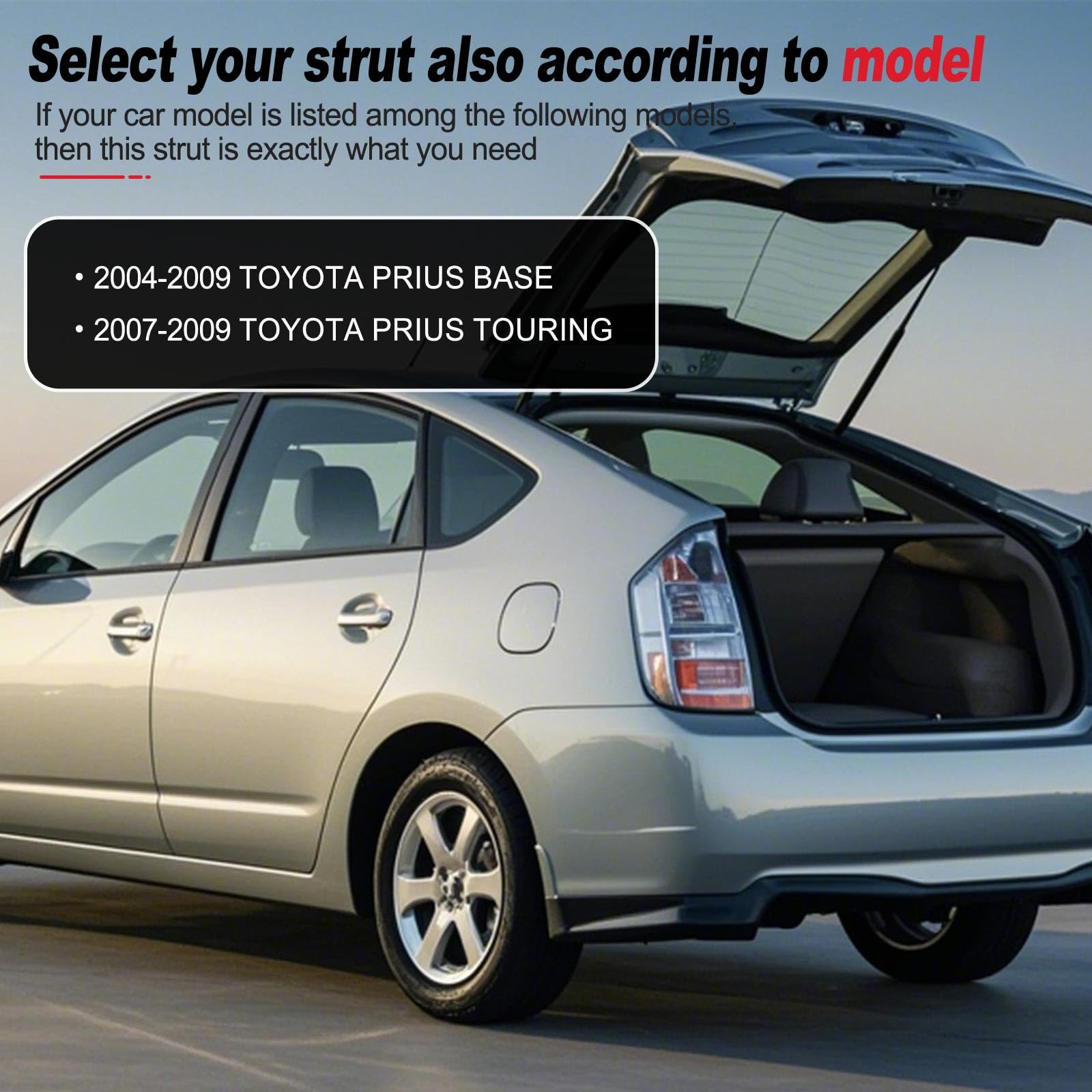 Vepagoo 4094 Rear Hatch Liftgate Tailgate Struts Compatible With 2004-2009 Toyota Prius Base & 2007-2009 Toyota Prius Touring,Li