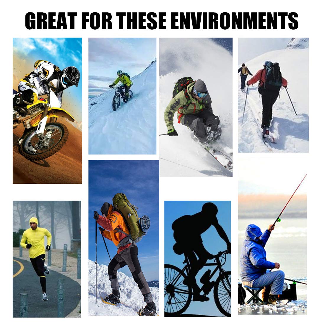 Mirkoo 3D Premium Breathable Seamless Tube Camouflage Half Face Mask, Windproof Dust-Proof Uv Protection Bicycle Bike Motorcycle Face Mask (Ocamo-010)