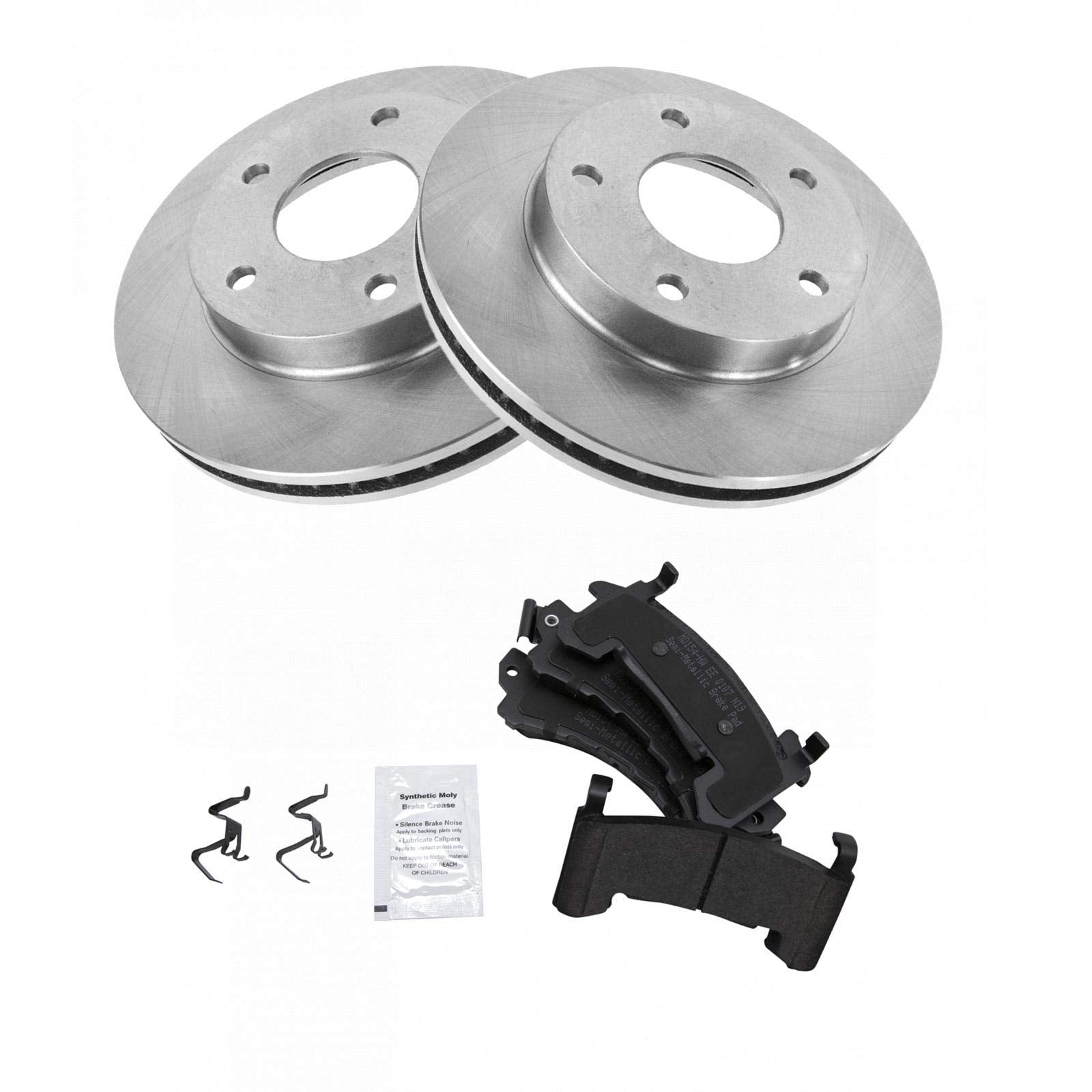 Trq Brake Pad & Rotor Kit Metallic Front Or Rear For Cadillac Chevy Gmc