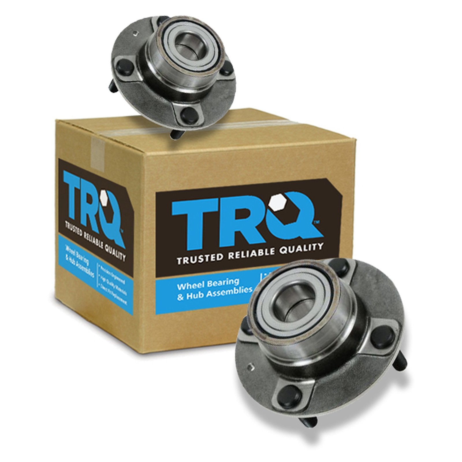 Trq Rear Wheel Hub Bearings Assembly Set Compatible With 2001-2006 Hyundai Elantra 2005-2009 Kia Spectra Spectra5