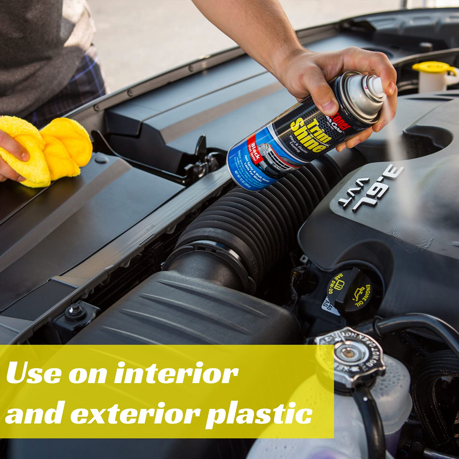 Stoner Car Care 91069 5-Gallon Trim Shine Protectant Restores Dull Or Faded Interior And Exterior Plastic Vinyl And Rubber