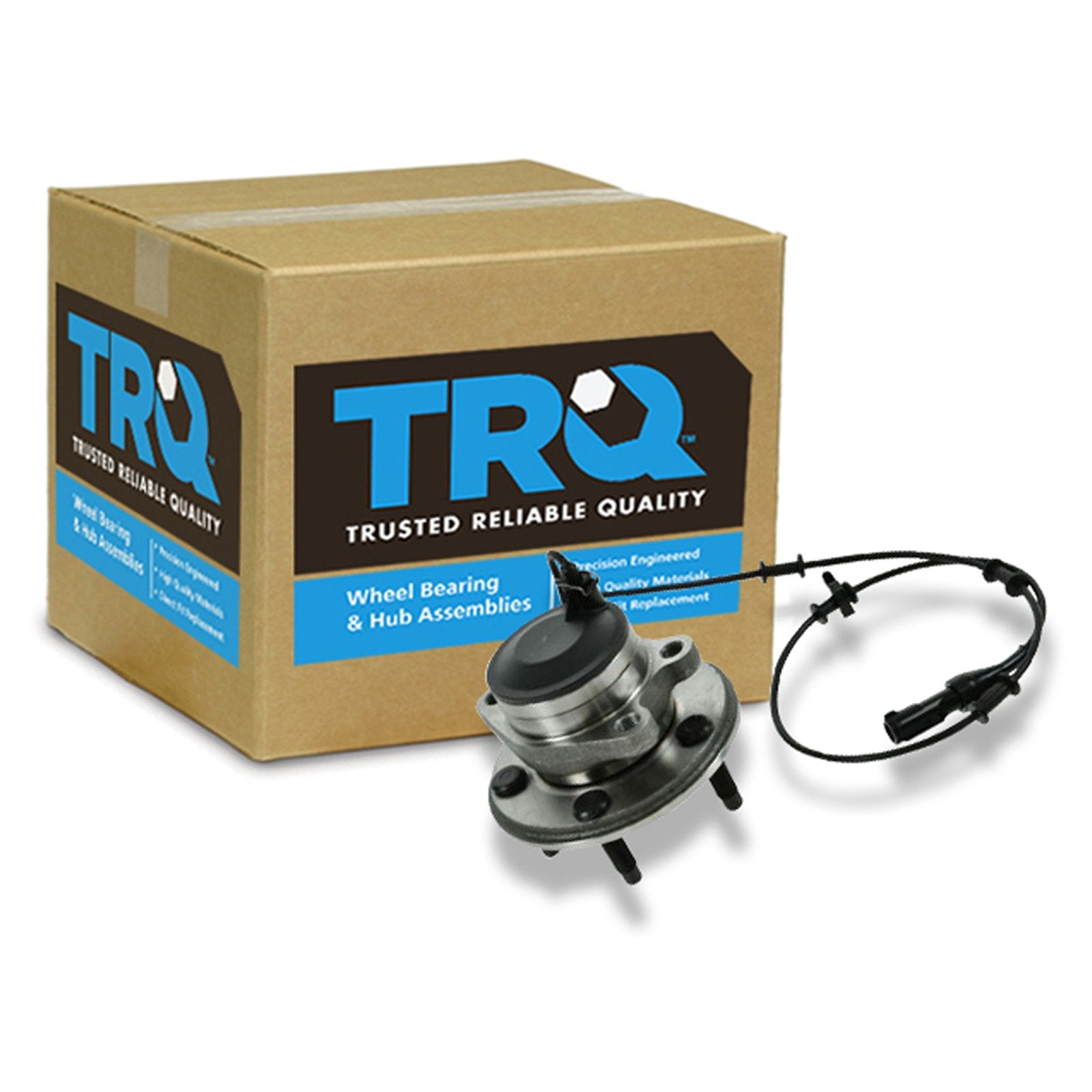 Trq Front Left Right Wheel Hub Bearing Assembly Driver Passenger Side Compatible With 2000-2008 Jaguar S-Type 2004 Vanden Plas 2