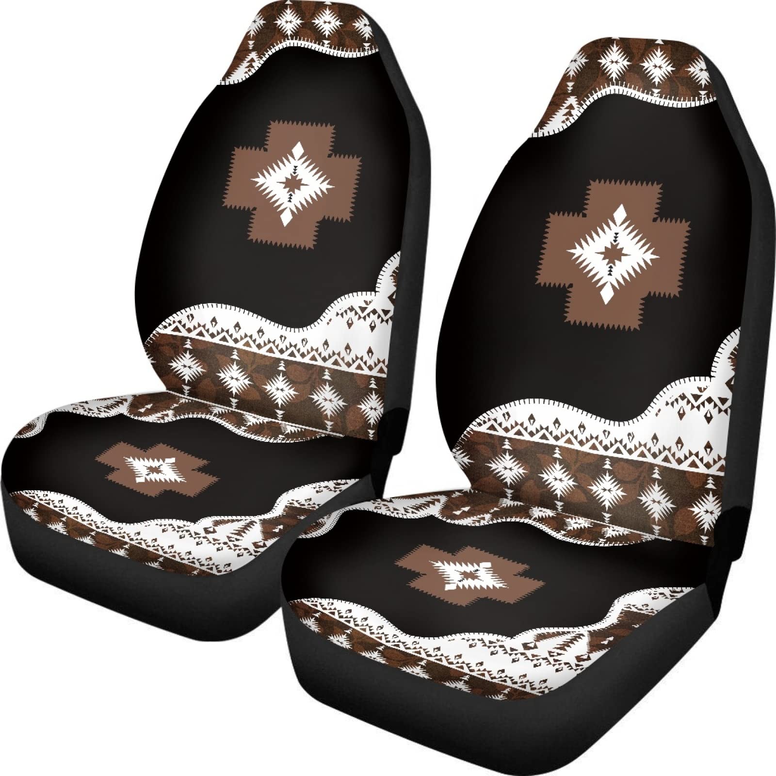 Dreaweet Boho Car Accessories Aztec Seat Covers for Cars SUV Trucks,Native American Indian Ethnic Tribal Geometric Pattern Car S
