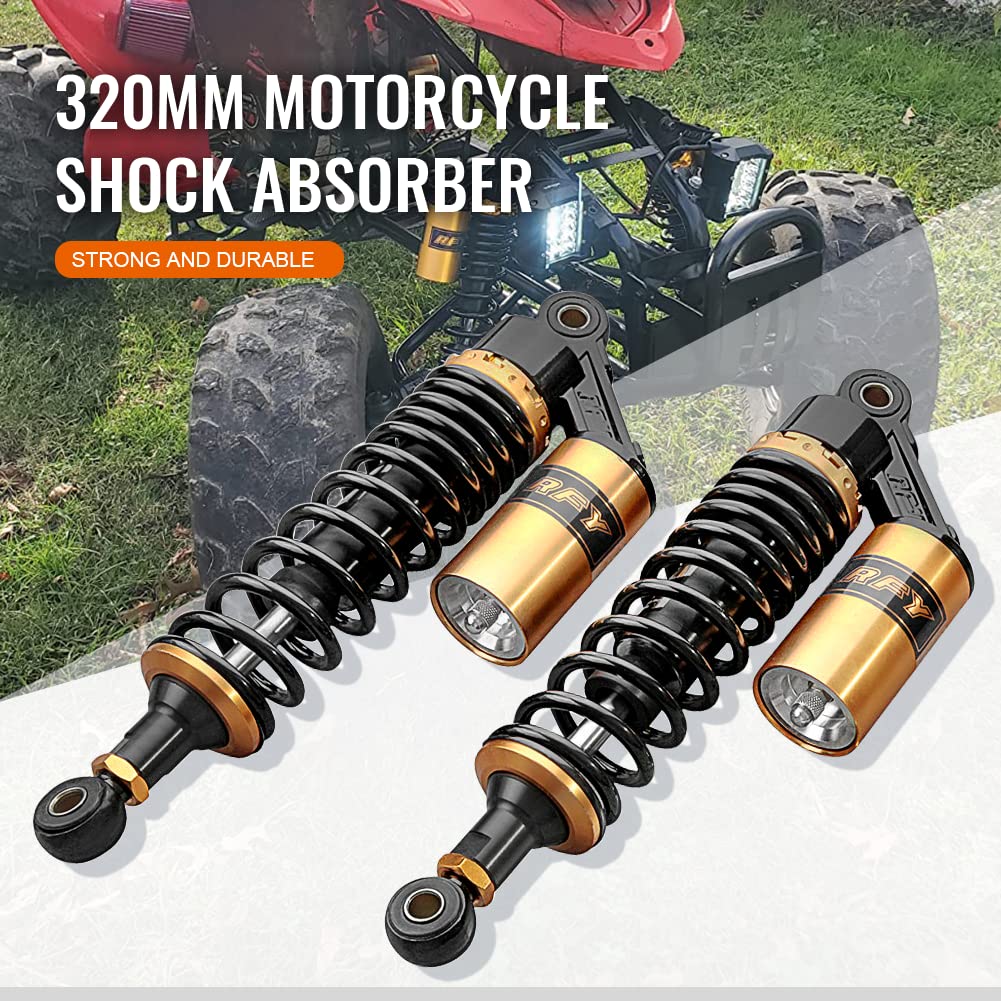 Gzyf Pair 320Mm Universal Motorcycle Rear Air Shock Absorbers Fit For Honda For Suzuki For Kawasaki For Yamaha Atv Go Kart Quad