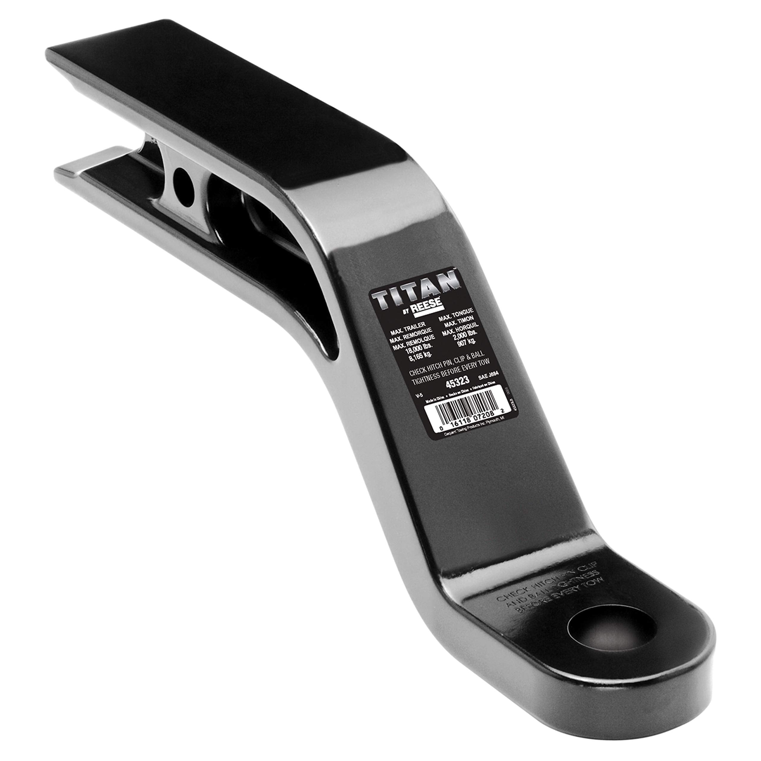 Reese 45323 Class V Ball Mount -2.5 Shank, 18000 lbs. GTW, 3 1/2 Rise 5 Drop 10 Length