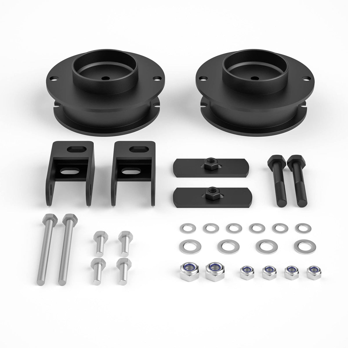 2'' Front Leveling Kit For 2014-2023 Ram 2500 4Wd, 2013-2023 Ram 3500 4Wd, 2 Inch Leveling Lift Kits Spring Strut Spacers With Shock Relocation Brackets Compatible With Ram 2500 3500 4Wd