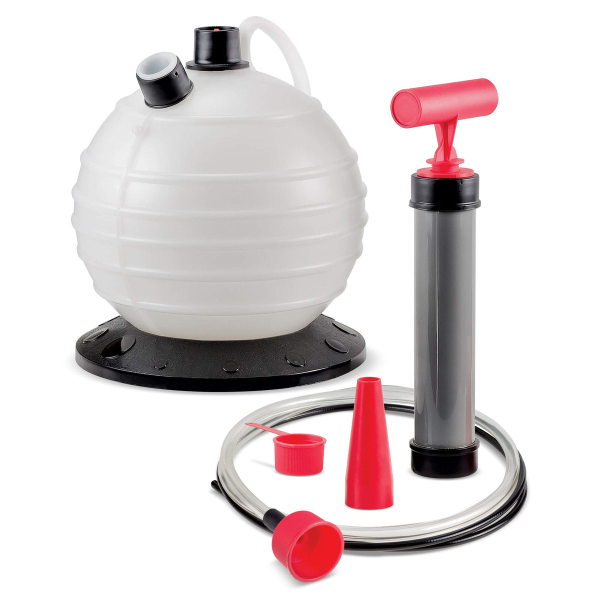 Powerbuilt Oil and Fluid Extractor 6.3 Quart (6 Liter), Manual Liquid Pump Extract and Transfer, Automotive, Engine, Transmissio