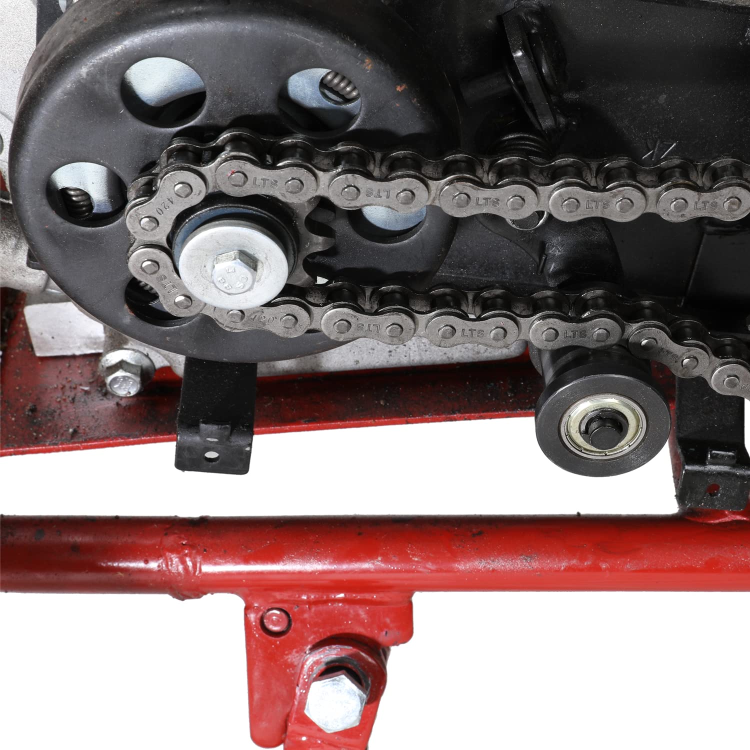 Yoxufa Mini Bike Chain Tensioner With 1-3/4' Roller Replacement For Coleman Ct200U Bt200X Ct200U-Ex Mini Bike Baja Warrior Mb200 Massimo Trailmaster Predator 212 196Cc 200Cc 6.5Hp Powersports Parts