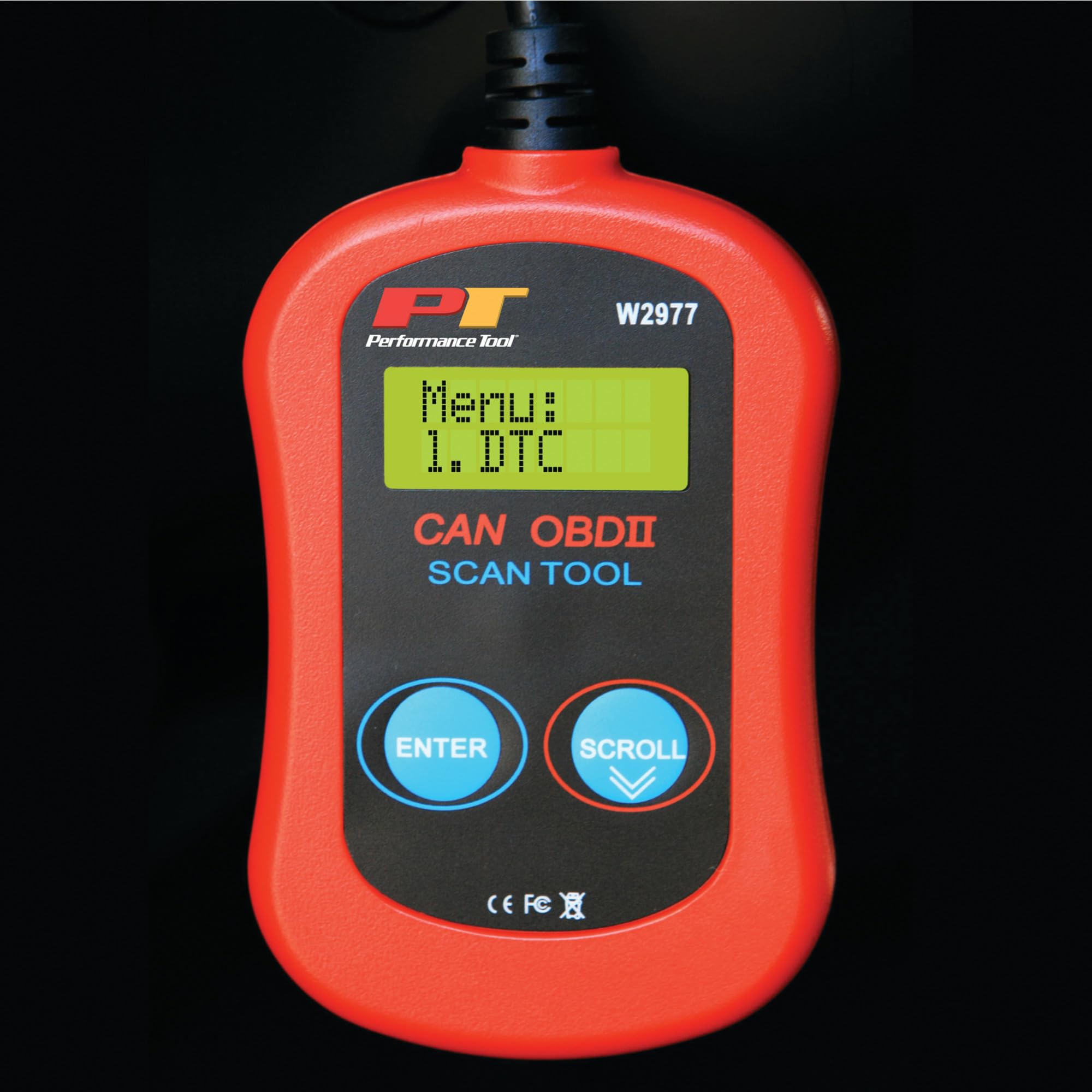 Performance Tool W2977 CAN OBD II Scanner Tool for Check Engine Light & Diagnostics, Direct Scan and Read Out