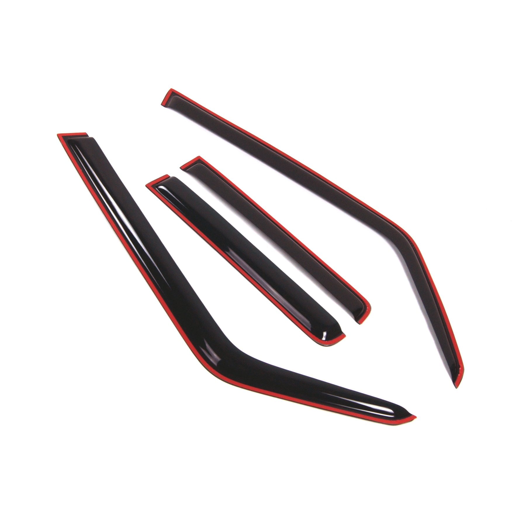 Tuningpros Wd2-267I Dark Smoke 4 Pcs Set Window Visor (In-Channel) Deflector Rain Guard Compatible With 2006-2010 Jeep Commander