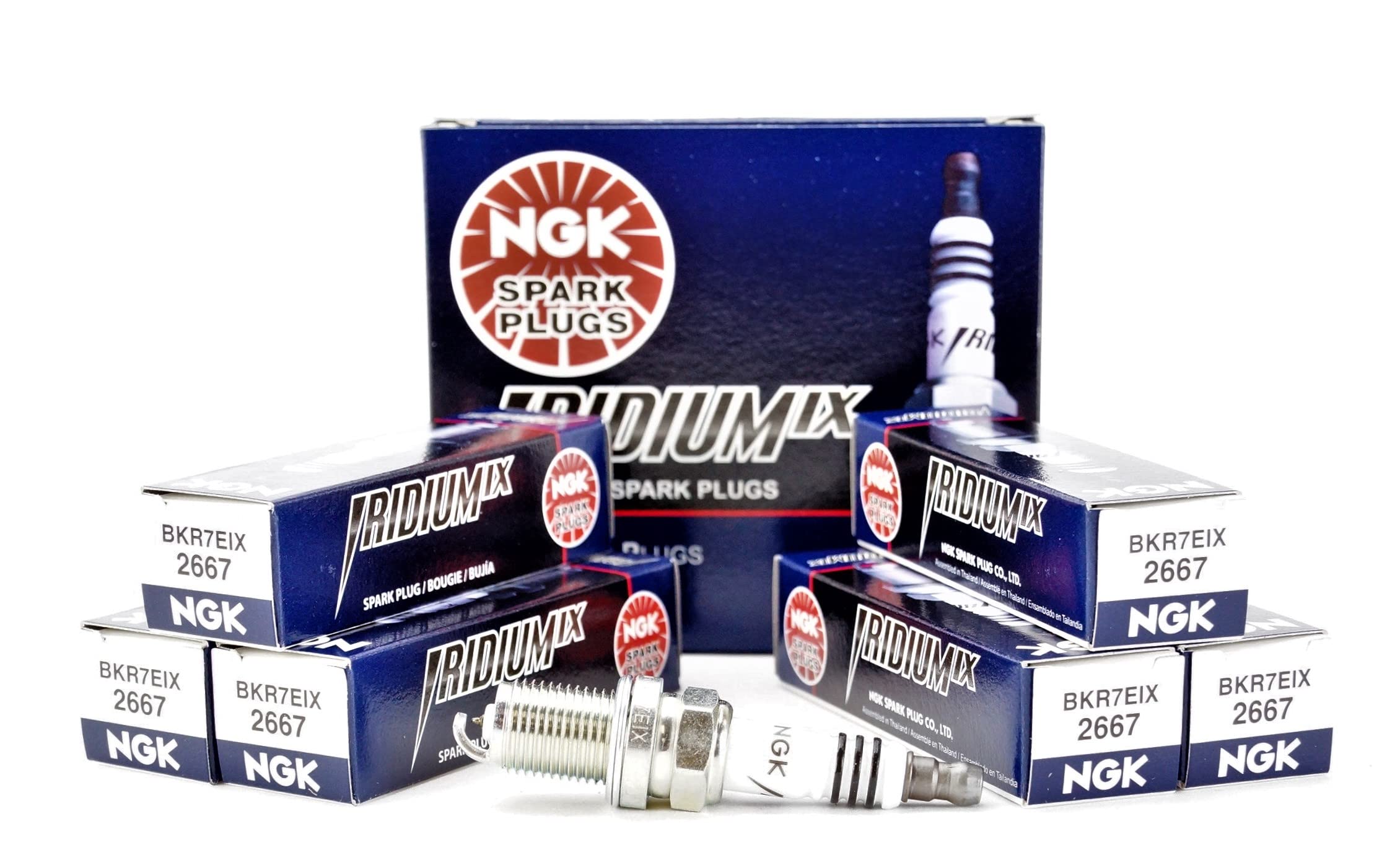 6 New Ngk Iridium Ix Spark Plug Bkr7Eix # 2667