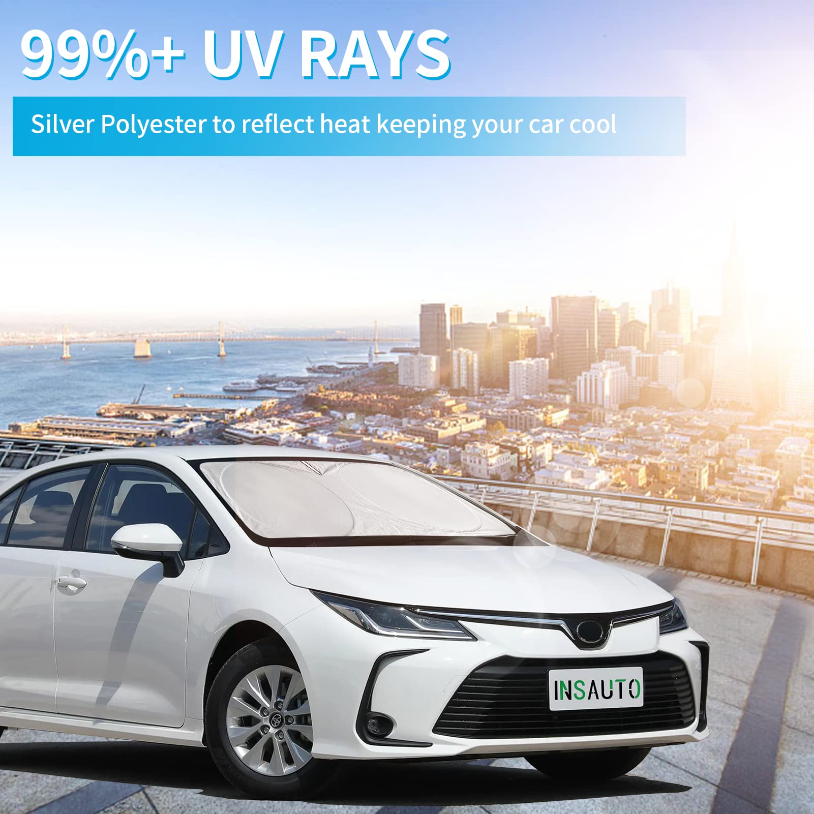 For Toyota Corolla 1990-2025 Windshield Sun Shade, Front Window Sunshade For 2022 Corolla Prius Yaris Sienna Toyota C-Hr 2018-20