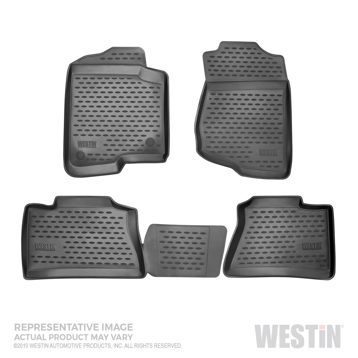 Westin 74-26-51030 Black Profile Floor Liners Front & 2Nd Row Cx-5 2017-2020