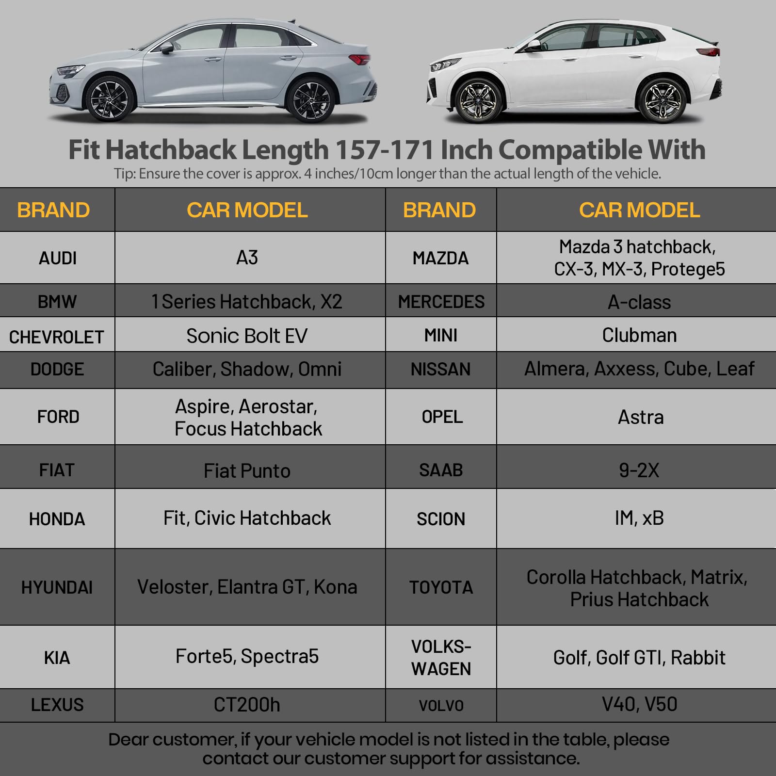 Favoto Car Cover Waterproof All Weather For Automobiles, 6 Layers Heavy Duty Outdoor Rain Dust Snow Sun Protection With Windproo