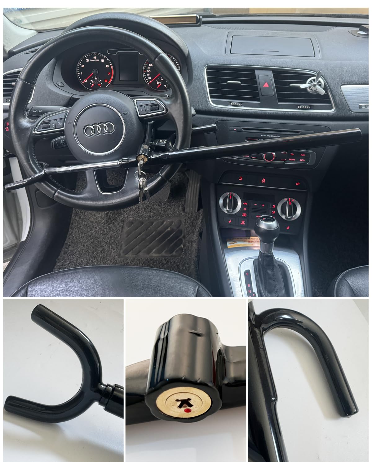 Steering Wheel Lock Anti-Theft Car Device Car Wheel Locks Heavy Duty Vehicle Security Steering Wheel Lock For Truck Car Vehicles