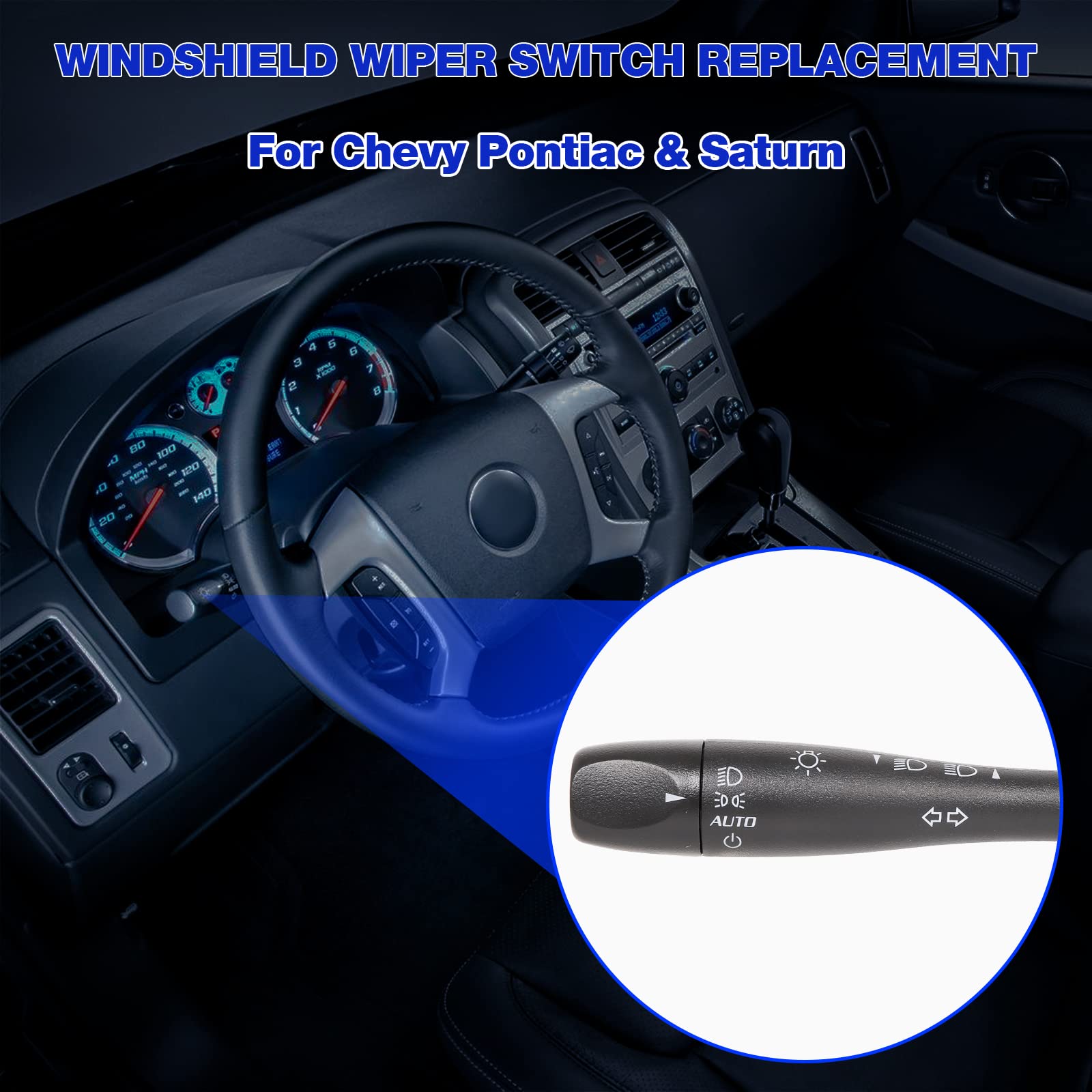 20940099 Headlight Turn Signal Dimmer Switch Replacement For 2005-2010 Chevy Cobalt | 2006-2010 Chevry Hhr | 2007-2009 Pontiac G5, Replaces# 15915857, D6254E