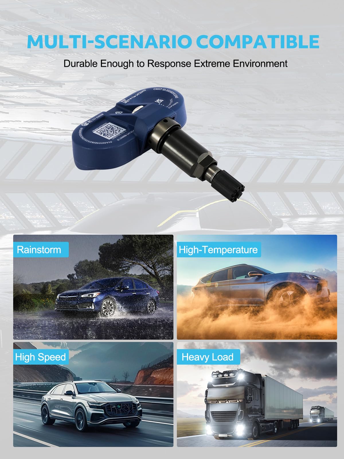 TAUTOY 1 PCS Tesla Bluetooth TPMS Sensor Tire Pressure Monitoring System Sensor Compatible with Model 3, Model Y, Model S, Model