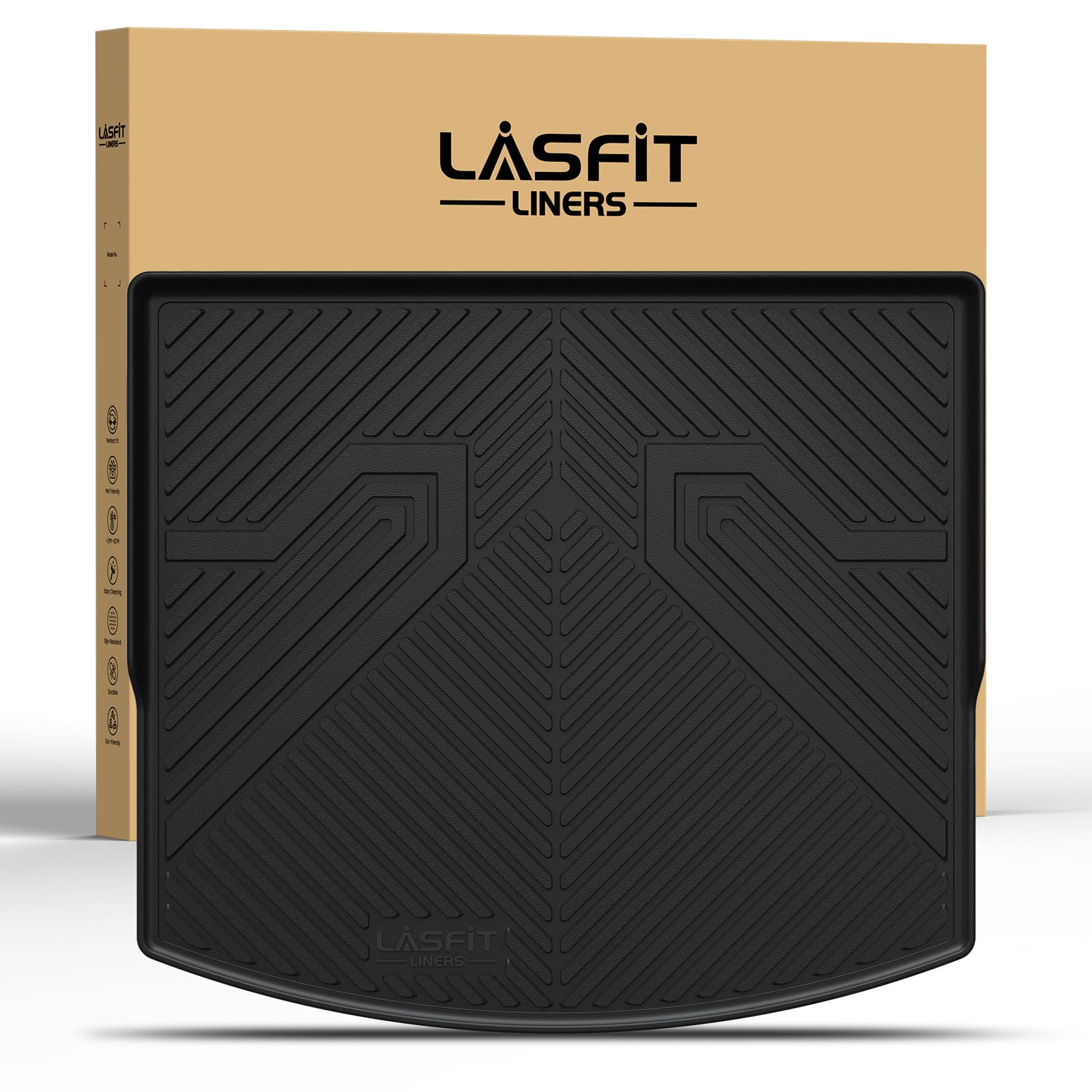 Lasfit Cargo Mat For Mazda Cx5 2017-2025, Cx 5 All Weather Trunk Mat For 2017 2018 2019 2020 2021 2022 2023 2024 2025 Mazda Cx5