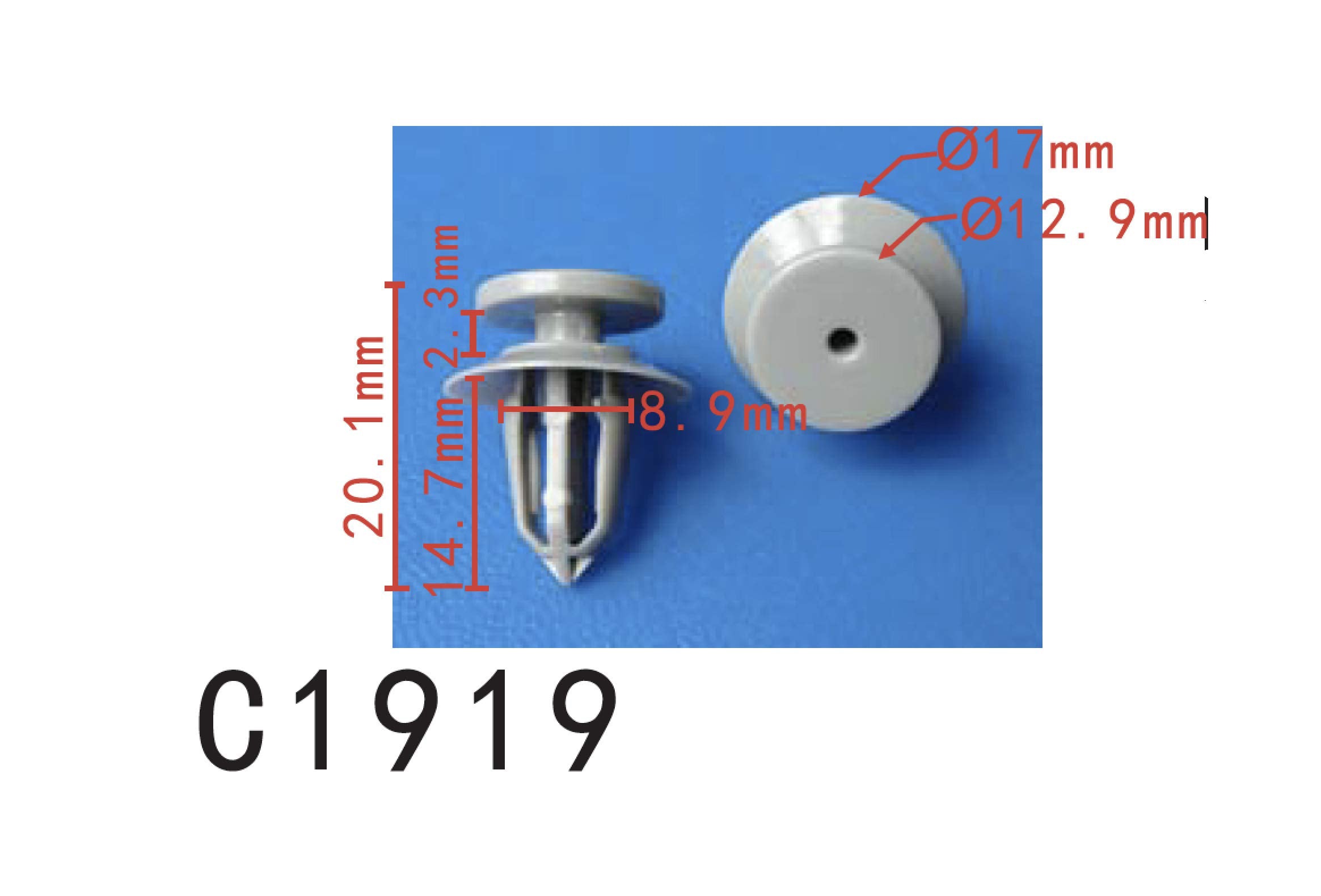 Autobahn88 Retainer Clip For Door Trim Molding, Compatible With Gm (Oem: 11610605) (Pack Of 20)