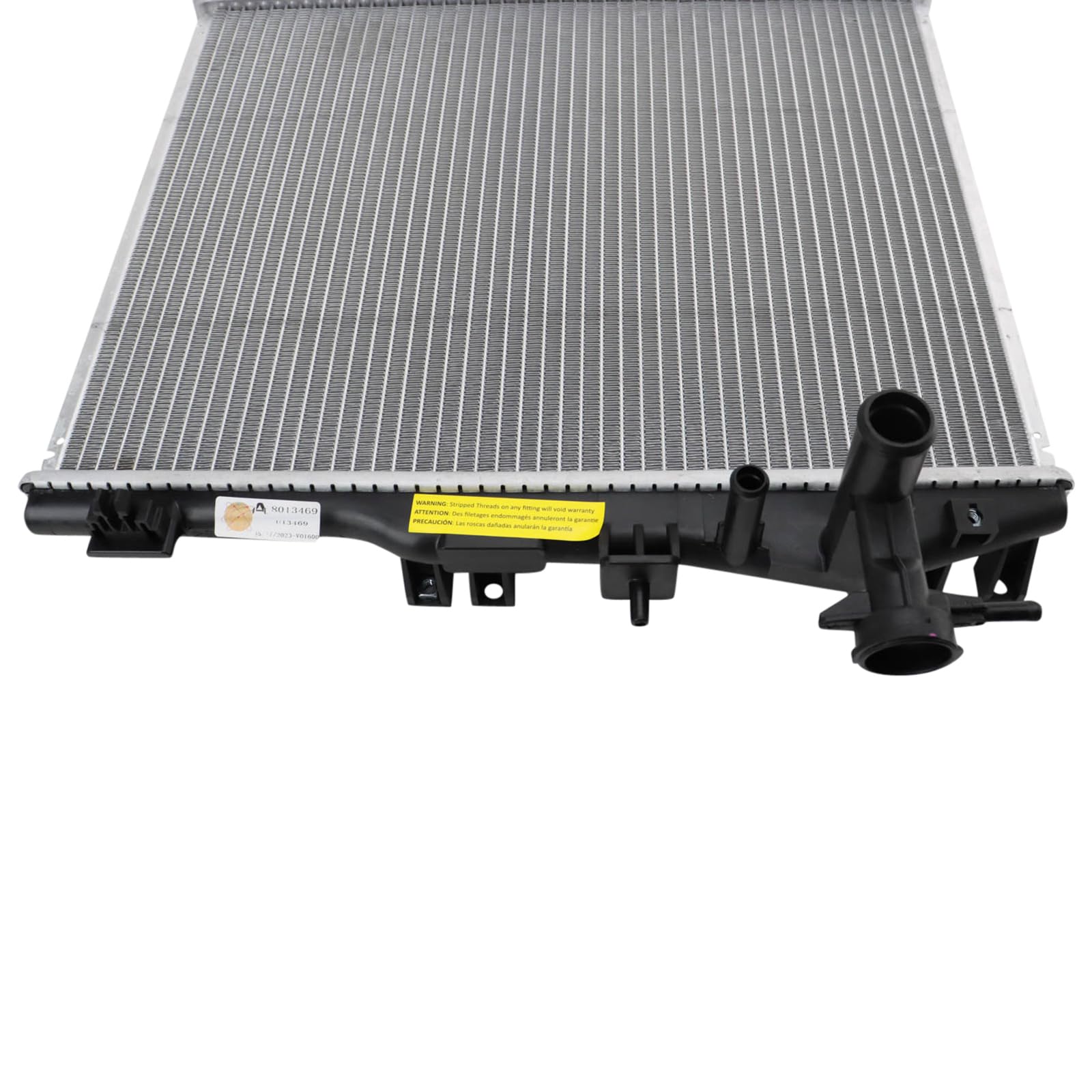 Trq Radiator Assembly Aluminum Core Compatible With 14-21 Mitsubishi Mirage 17-21 Mirage G4 Cu13469