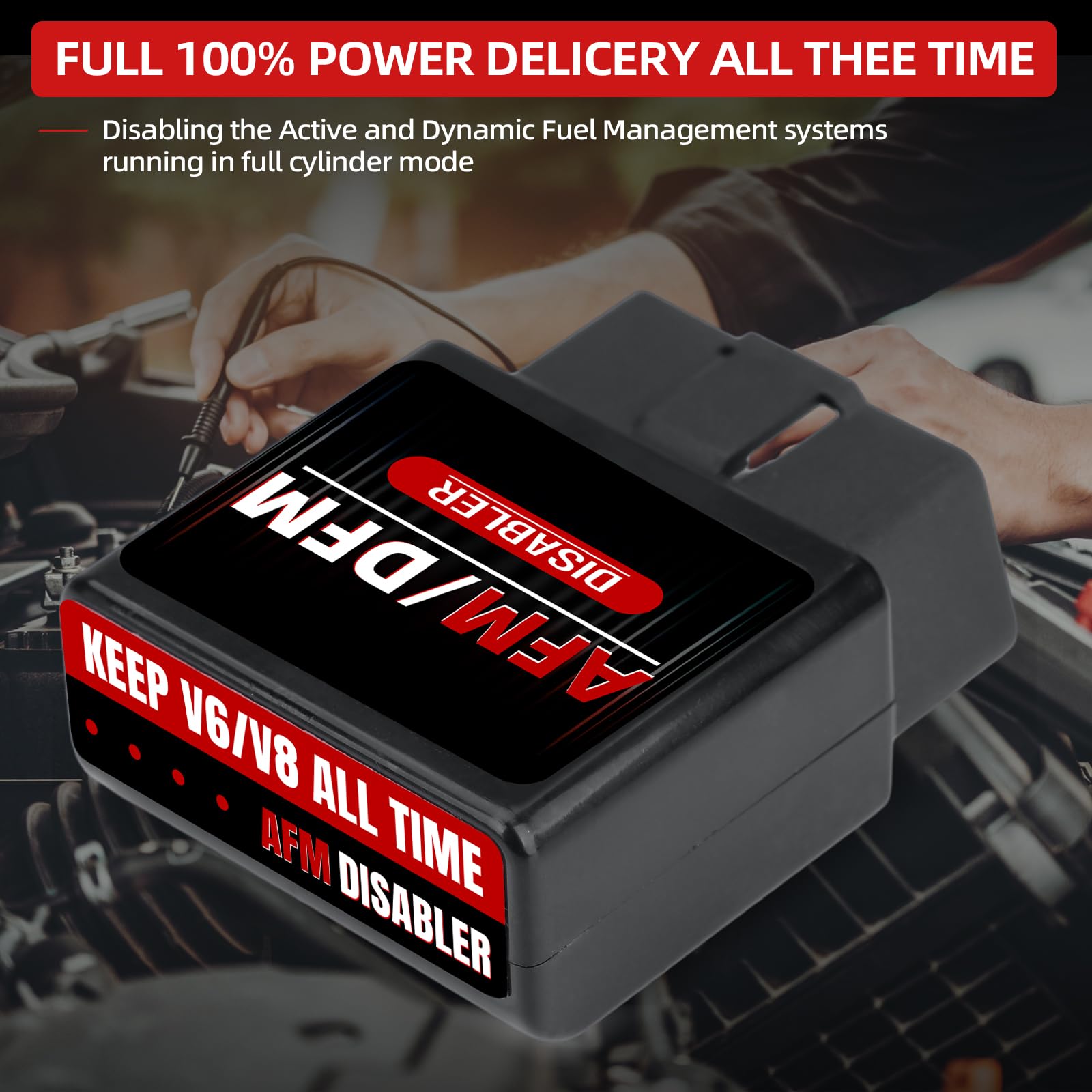 KARCOCA AFM/DFM Disabler for Silverado 5.3L & V6/V8 GM Motors - Model BAT001-KC, Active Fuel Management Disable Device