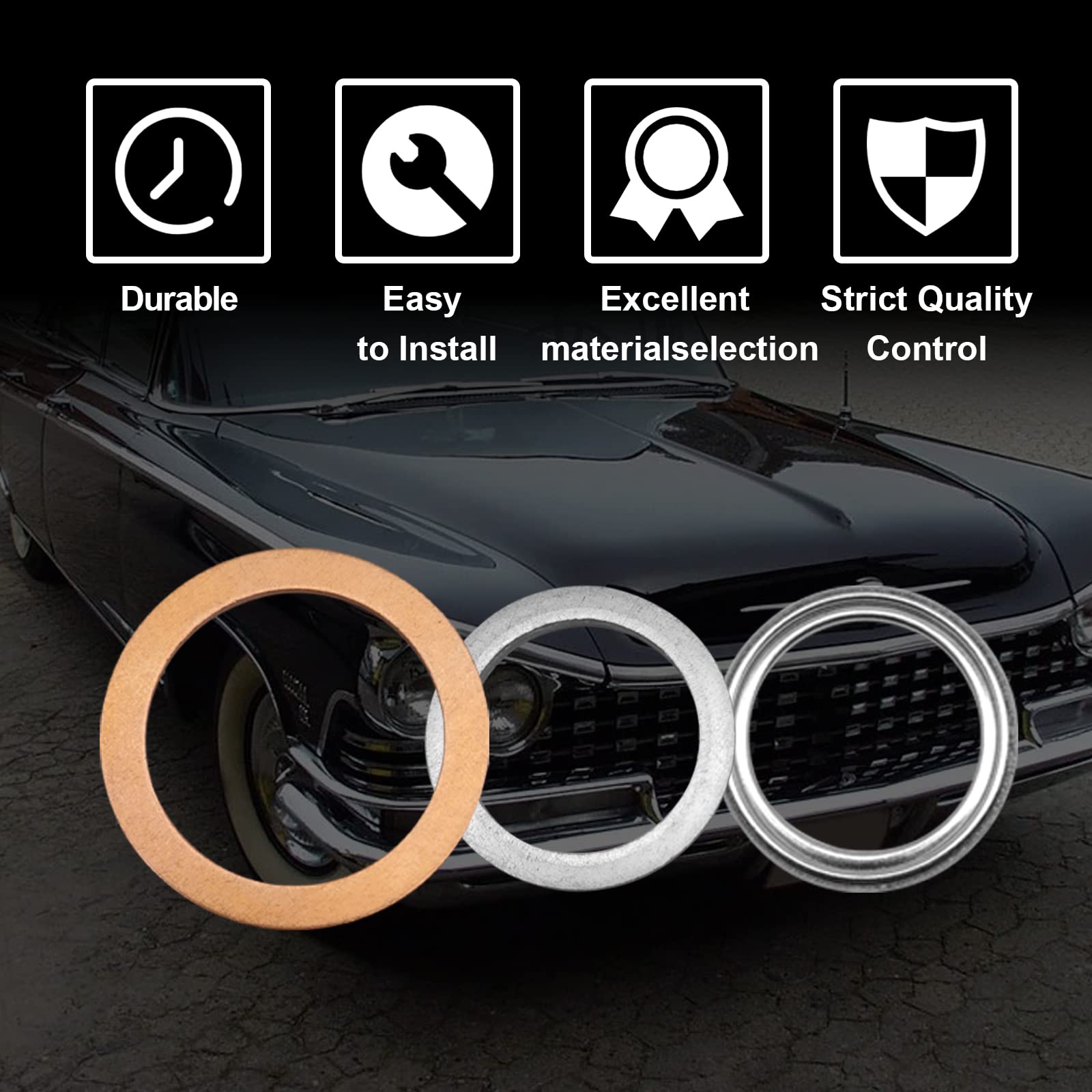 TOPCNOEM 12PCS Differential Transfer Case Crush Washer Gasket Kit for Toyota Lexus Scion 4Runner Land Cruiser Tacoma FJ Cruiser RAV4