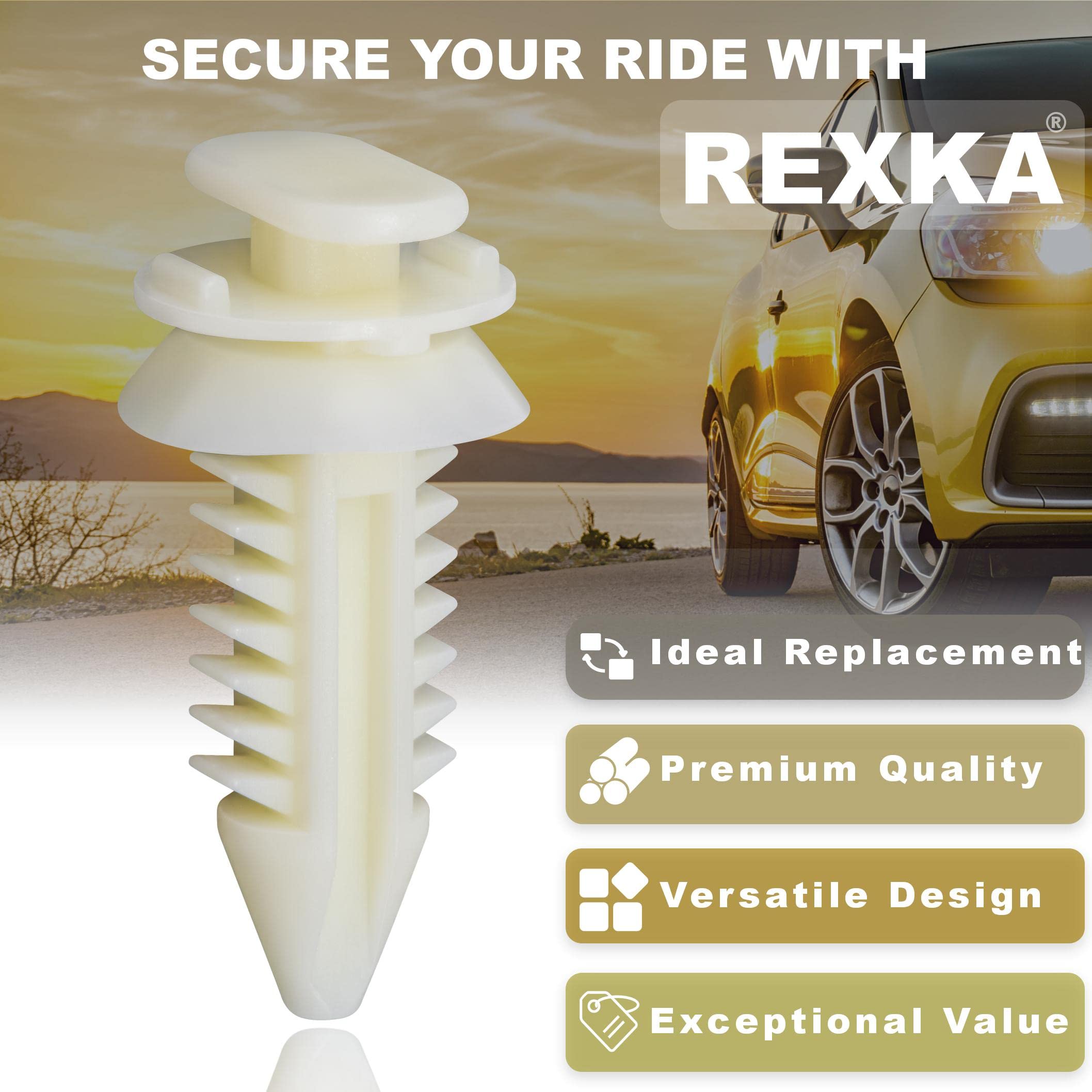 Rexka 81Pcs Door Panel Clips Retainers 15545202 Compatible With Gm Chevrolet Gmc Trucks Chevy Pickup Suv - Multipurpose Auto Tri