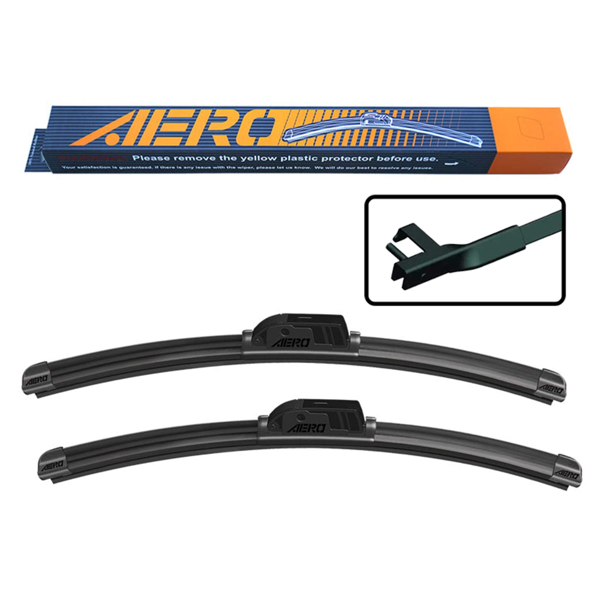 Aero Avenger 26''+26'' Premium All-Season Beam Windshield Wiper Blades Oem Replacement For Mercedes-Benz Cl550 Cl600 Cl63 Cl65 C