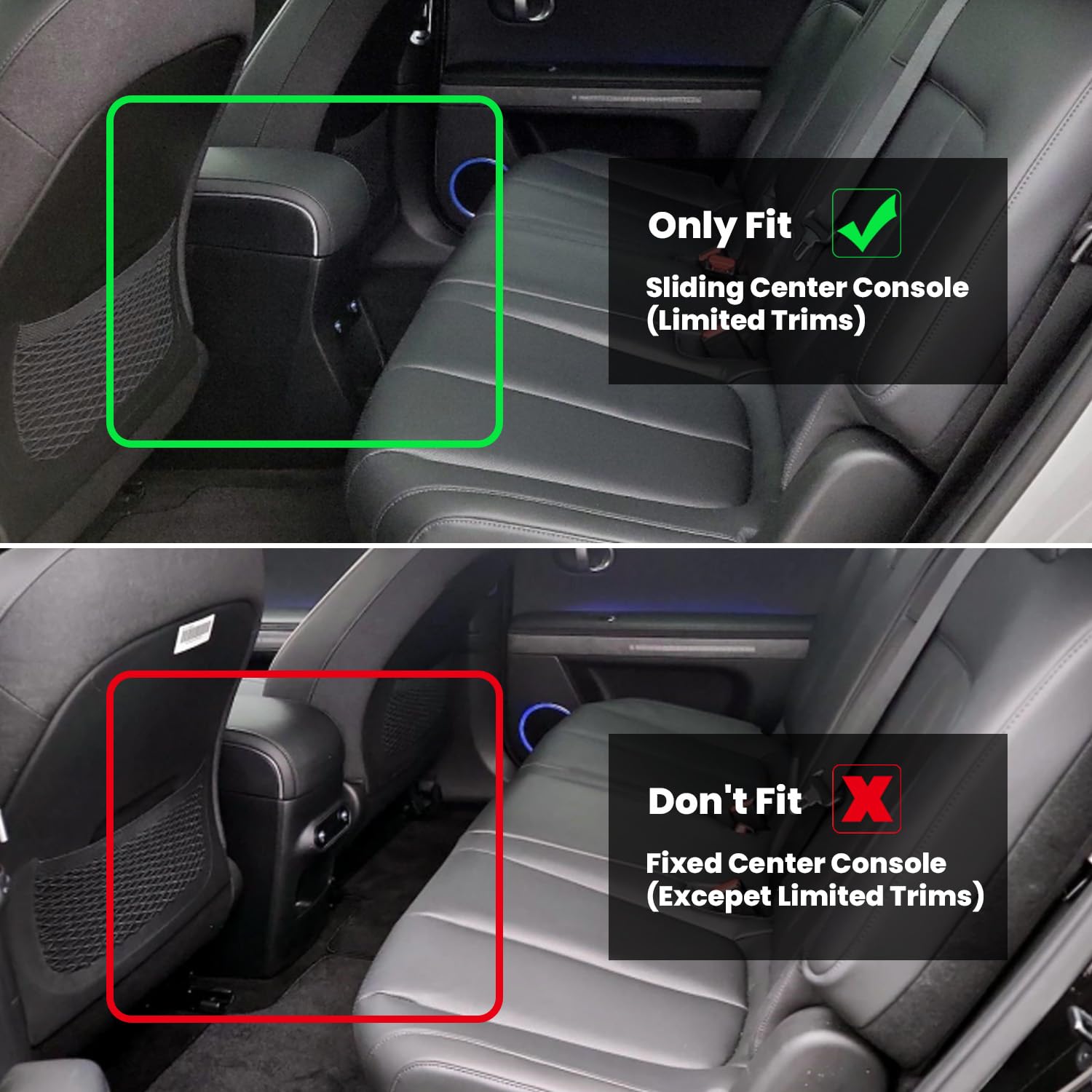 Lasfit Floor Mats For Hyundai Ioniq 5 2024 2023 2022 Movable Console (Limited Models), Custom Fit Tpe All Weather Floor Liners 1