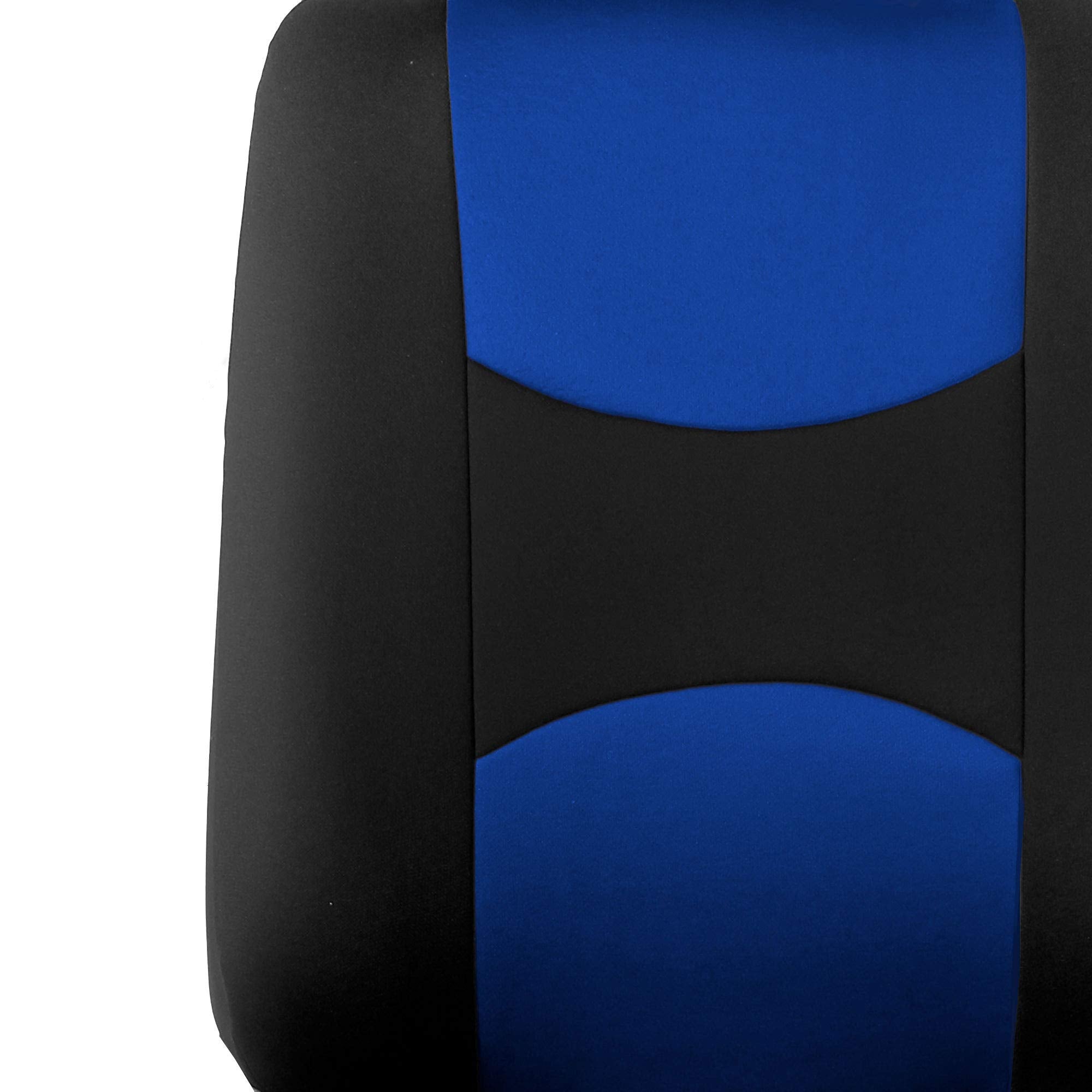 Fh Group Car Seat Cover Rear Seat Cover For Back Seat Cloth - Universal Fit For Cars With Solid Bench, Blue Car Seat Protector F