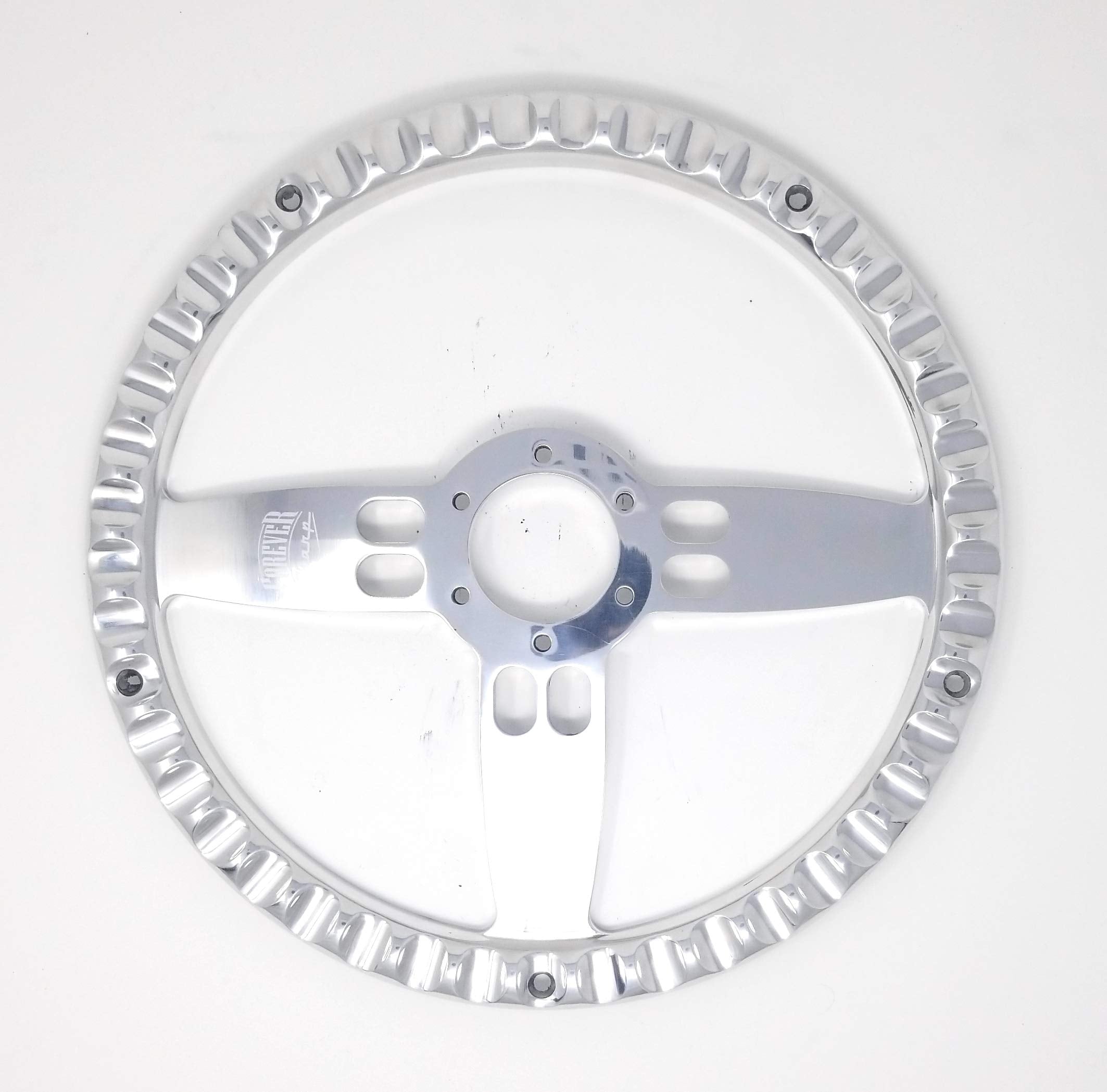 14' Billet Steering Wheel Wood Half Wrap Compatible With Ford Bronco F100 F150 Cars Trucks