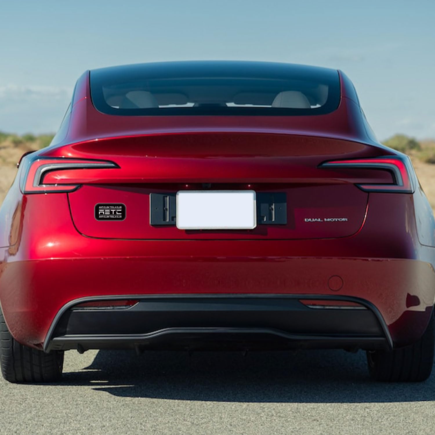 Anti Elon Club Sticker - Waterproof Vinyl Decal For Car Bumper, Laptop, Water Bottle, Bookcase, Wall, And Window, Size - 3'' Lon