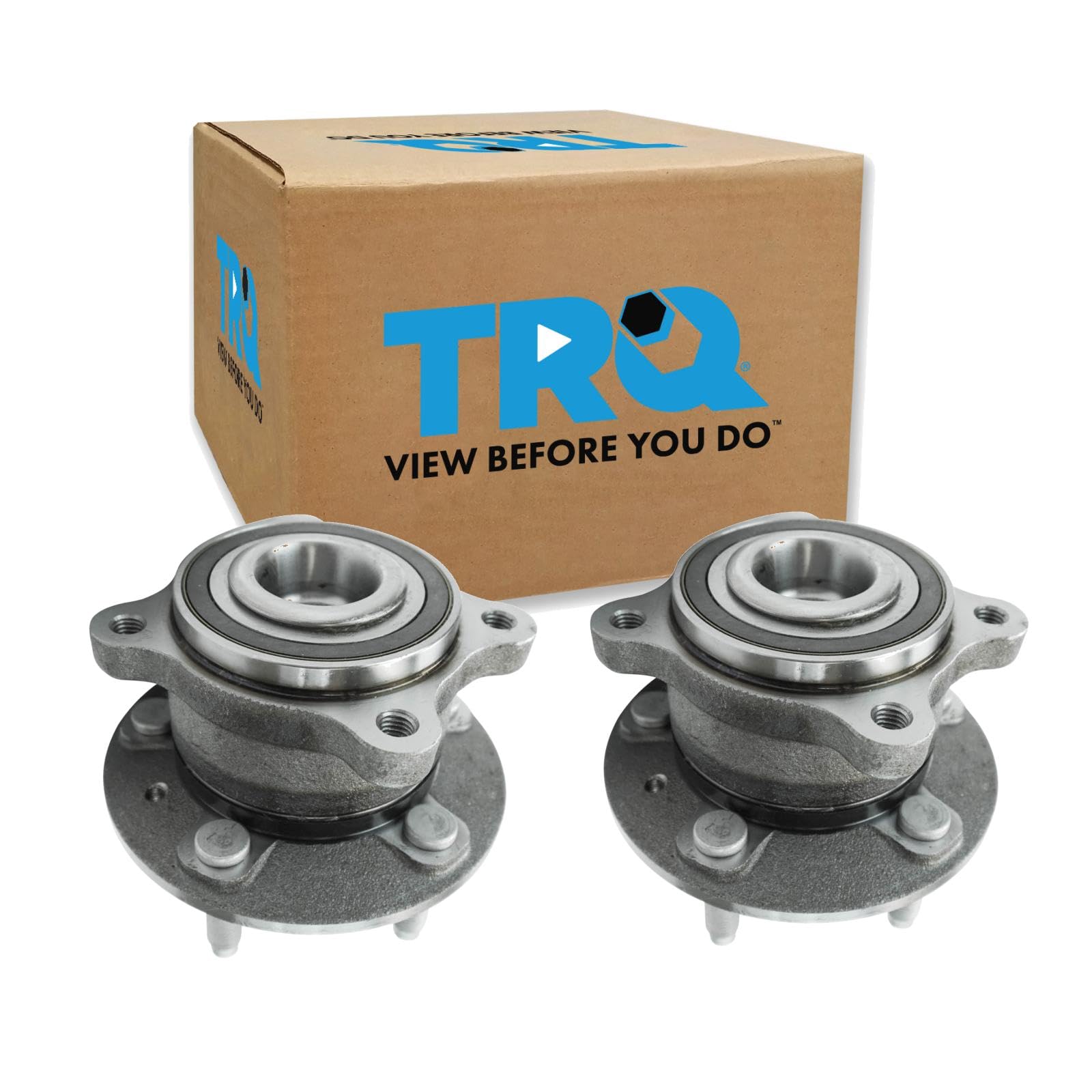 Trq Rear Wheel Hub Bearings Assembly Set Compatible With 2011-2012 Chevrolet Cruze