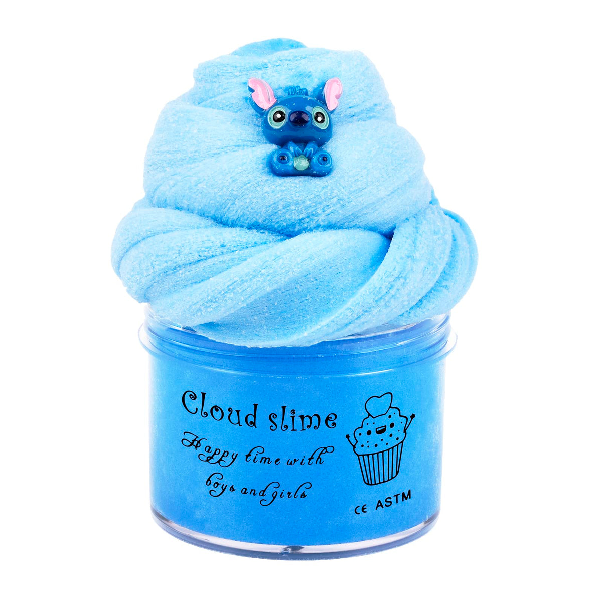 (7Oz 200Ml) Blue Cloud Slime, Diy Stress Relief Toy Scented Slime With Cute Slime Fun Charms, Birthday Gifts For Kids Girls Boys