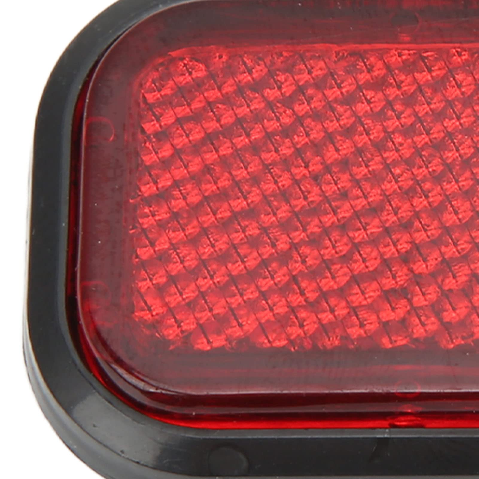 Kimiss 4 Pcs Red Reflectors Stick On Reflectors Motorcycle Safety Reflector Reflective Sticker Rectangle High Visibility Reflect