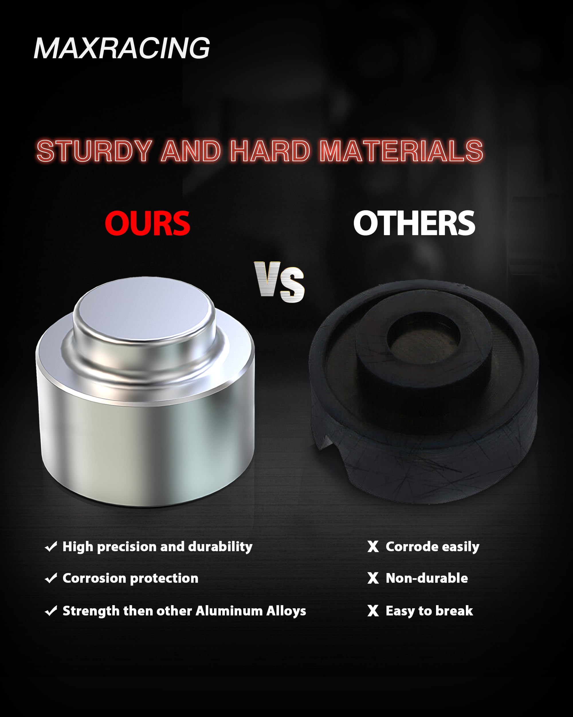 Maxracing 2'' Rear Leveling Kit & Rear Lift Spacers Compatible With 2009-2025 Dodge Ram 1500 | 2000-2020 Tahoe | 2000-2020 Subur