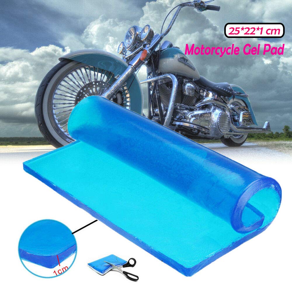 Lisylineauto Motorcycle Seat Gel Pad Seat Cushion Shock Absorption Mats Reduce Fatigue Comfortable Soft Gel Pad Cool Diy Seat Pad Motorcycle Seat Foam Car Office Chair Seat Cushion (25 X 22 X 1Cm)