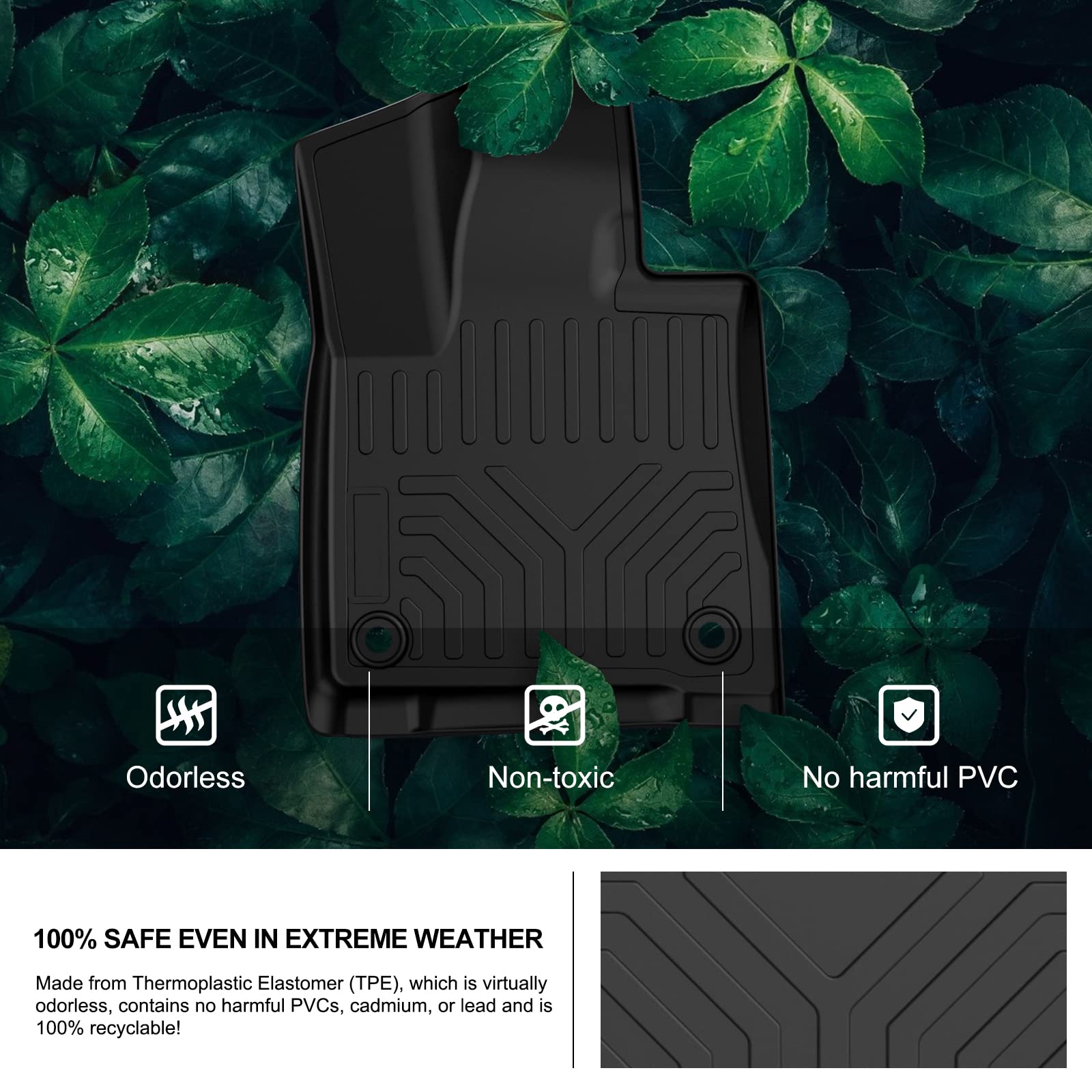 Kiwi Master Floor Mats For 2016-2022 Lexus Rx350/ Rx450H (Rx All Models), 2018-2022 Rx350L/ Rx450Hl (Rxl All Models) All Weather