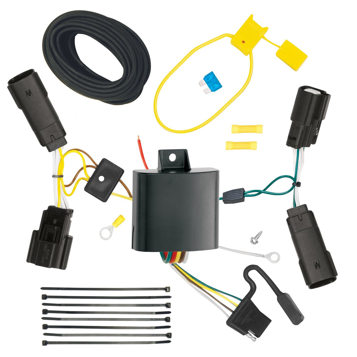 Tekonsha T-One® T-Connector Harness, 4-Way Flat, Compatible with Select Ford Fusion