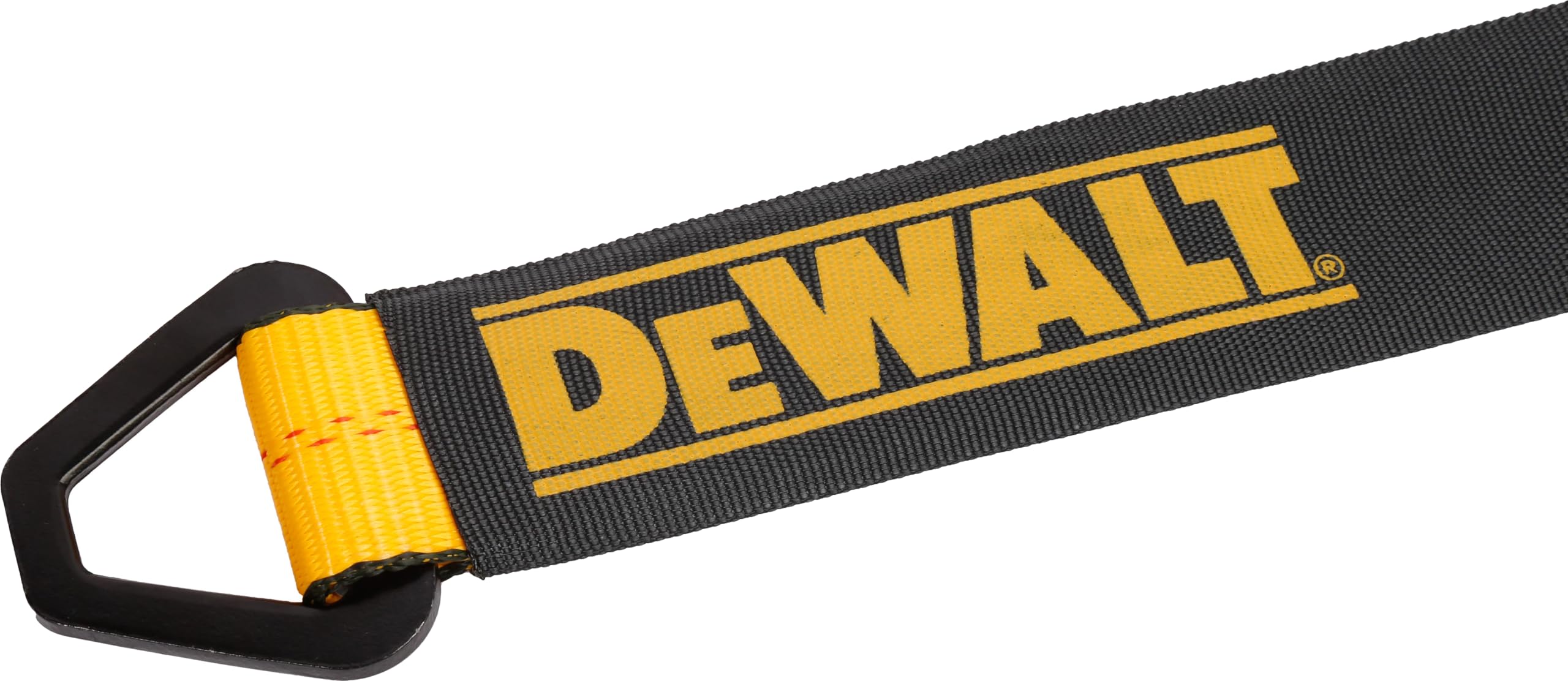 DEWALT DXBC80003 Black/Yellow 2'' x 36'' Premium Axle Tie Down Strap (10,000 lb Break Strength) - Heavy Duty for Truck, Trailer,